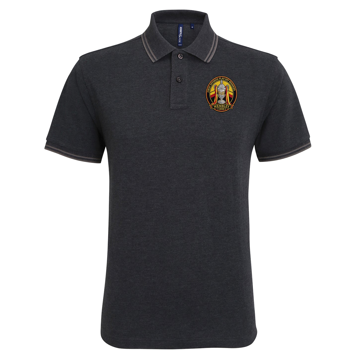 Watford Retro Play Off Winners Tipped Polo Shirt