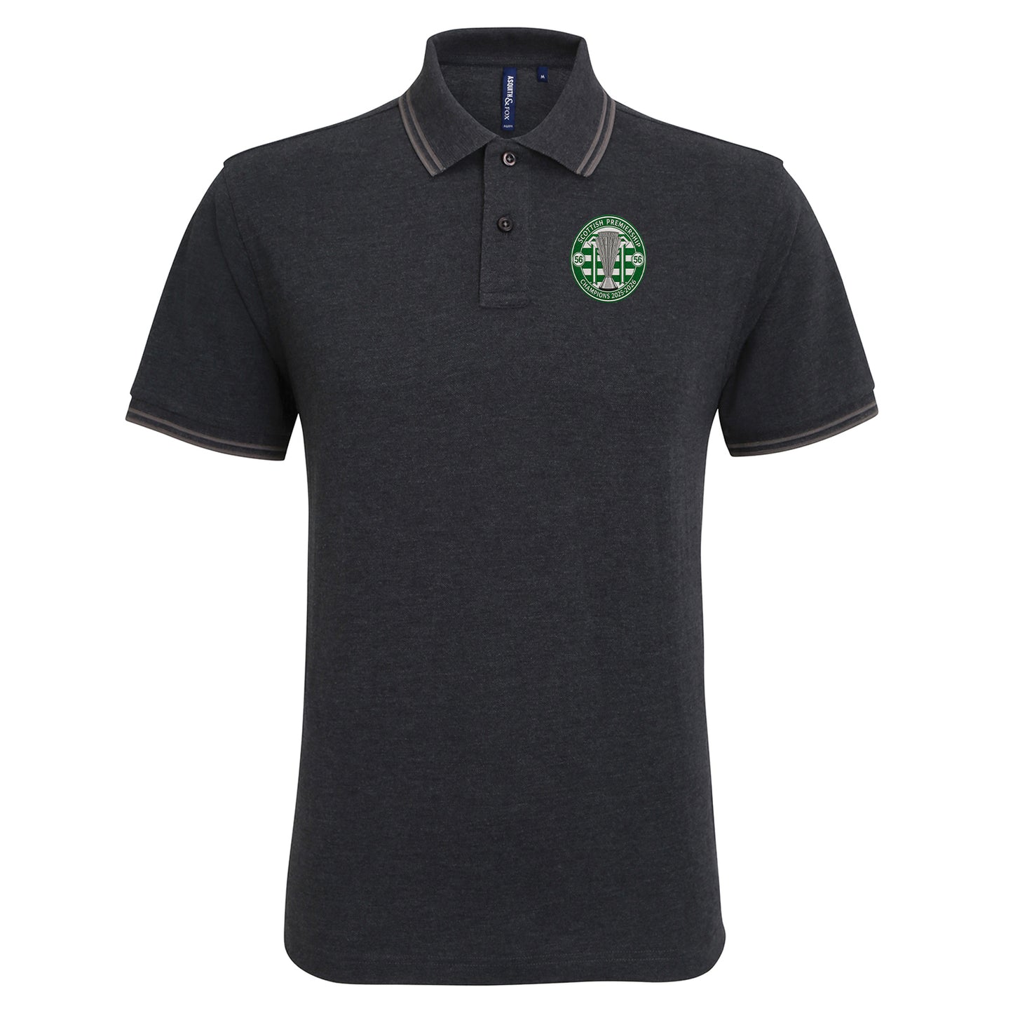 Celtic Scottish Champions-2025-2026 Tipped Polo Shirt