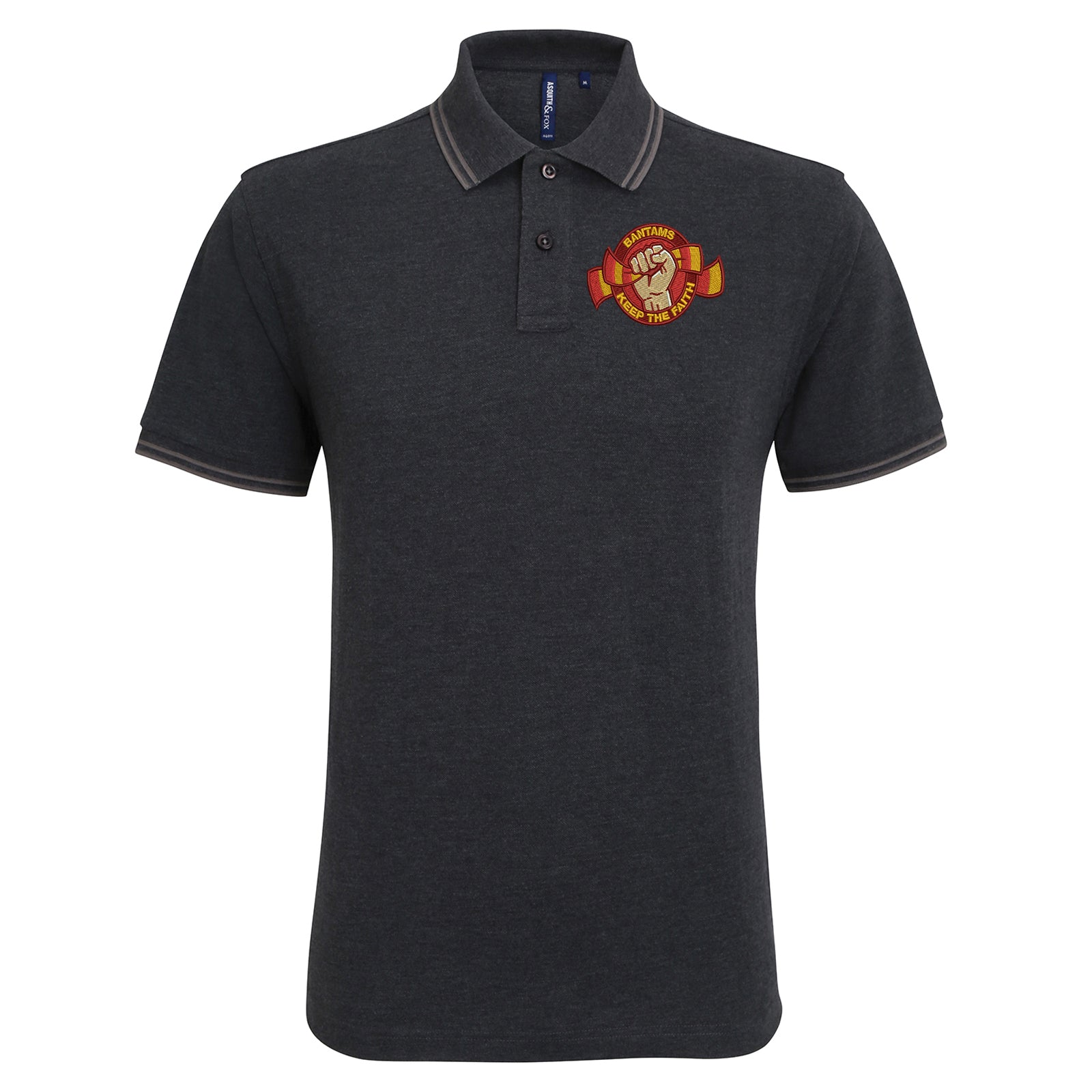 Bradford City Football Tipped Polo Shirt