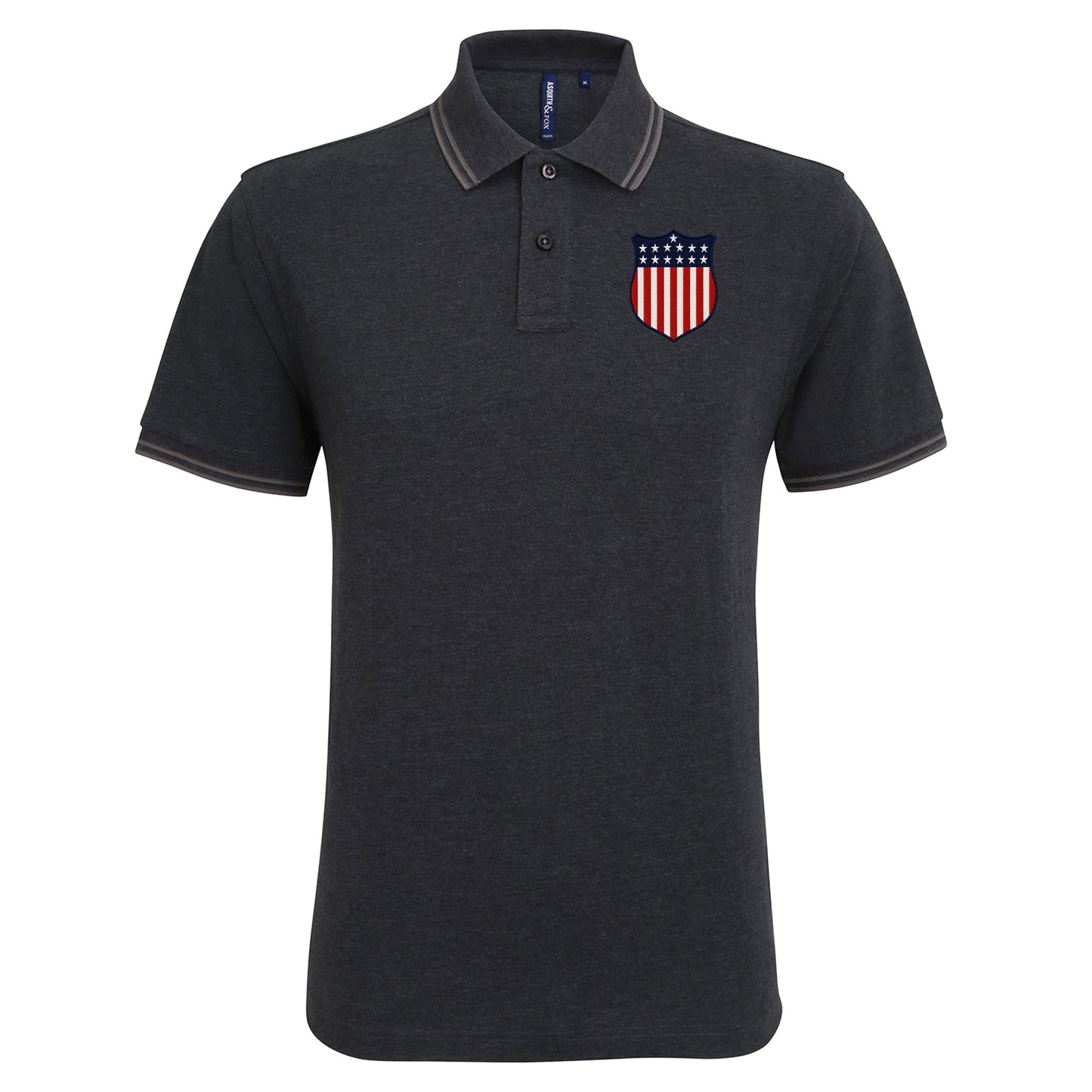 Retro USA 1913 Soccer Tipped Polo Shirt