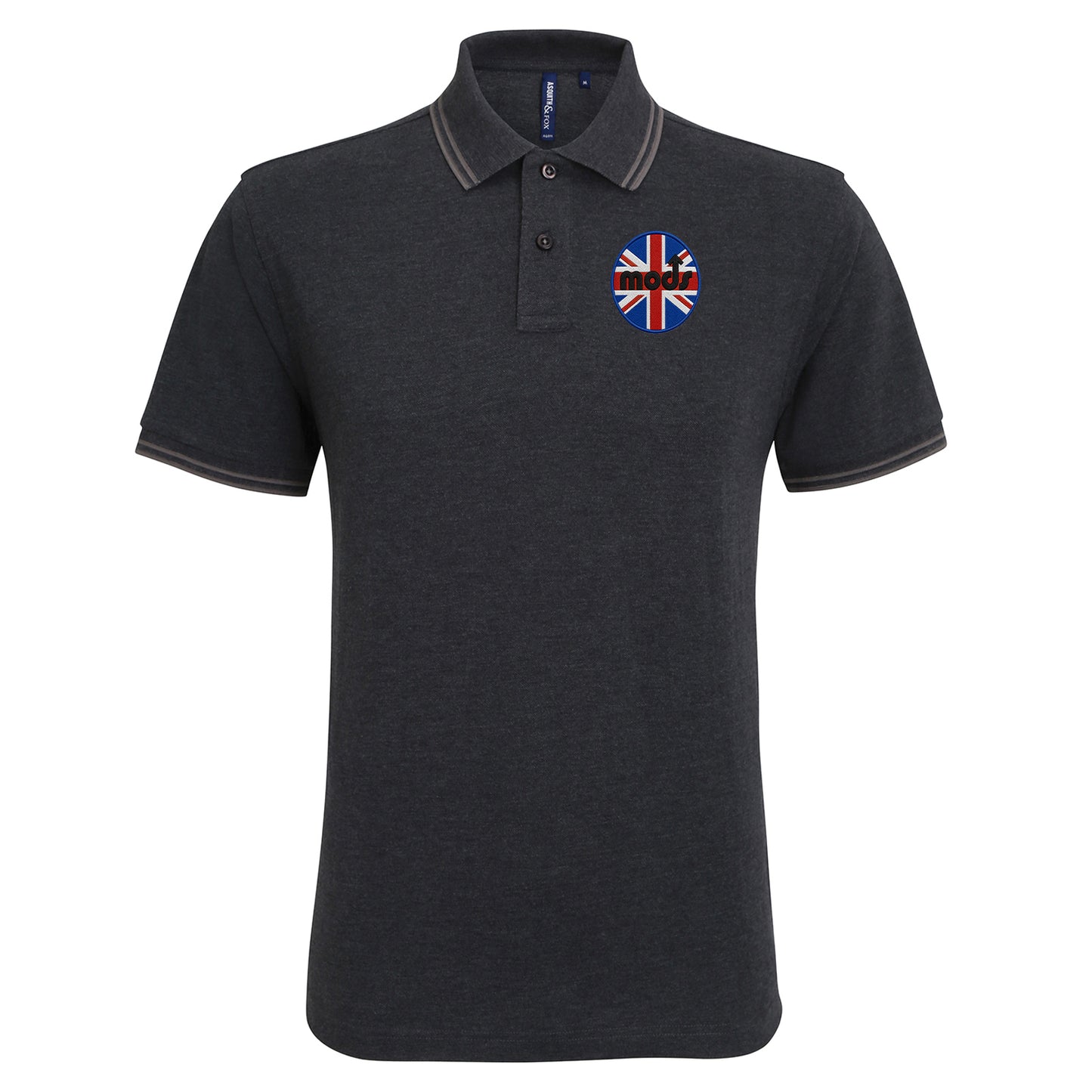 Mods Union Jack Tipped Polo Shirt