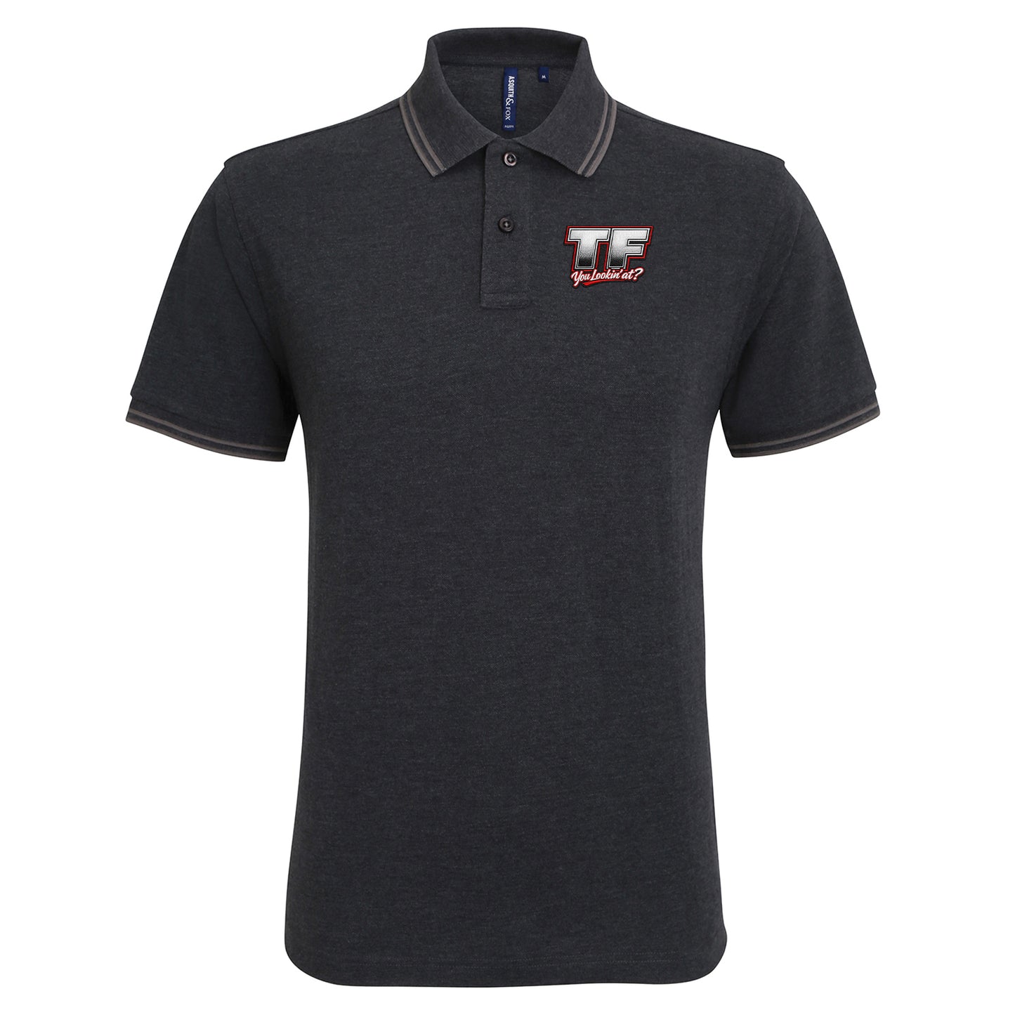 TF You Lookin’ at Tipped Polo Shirt