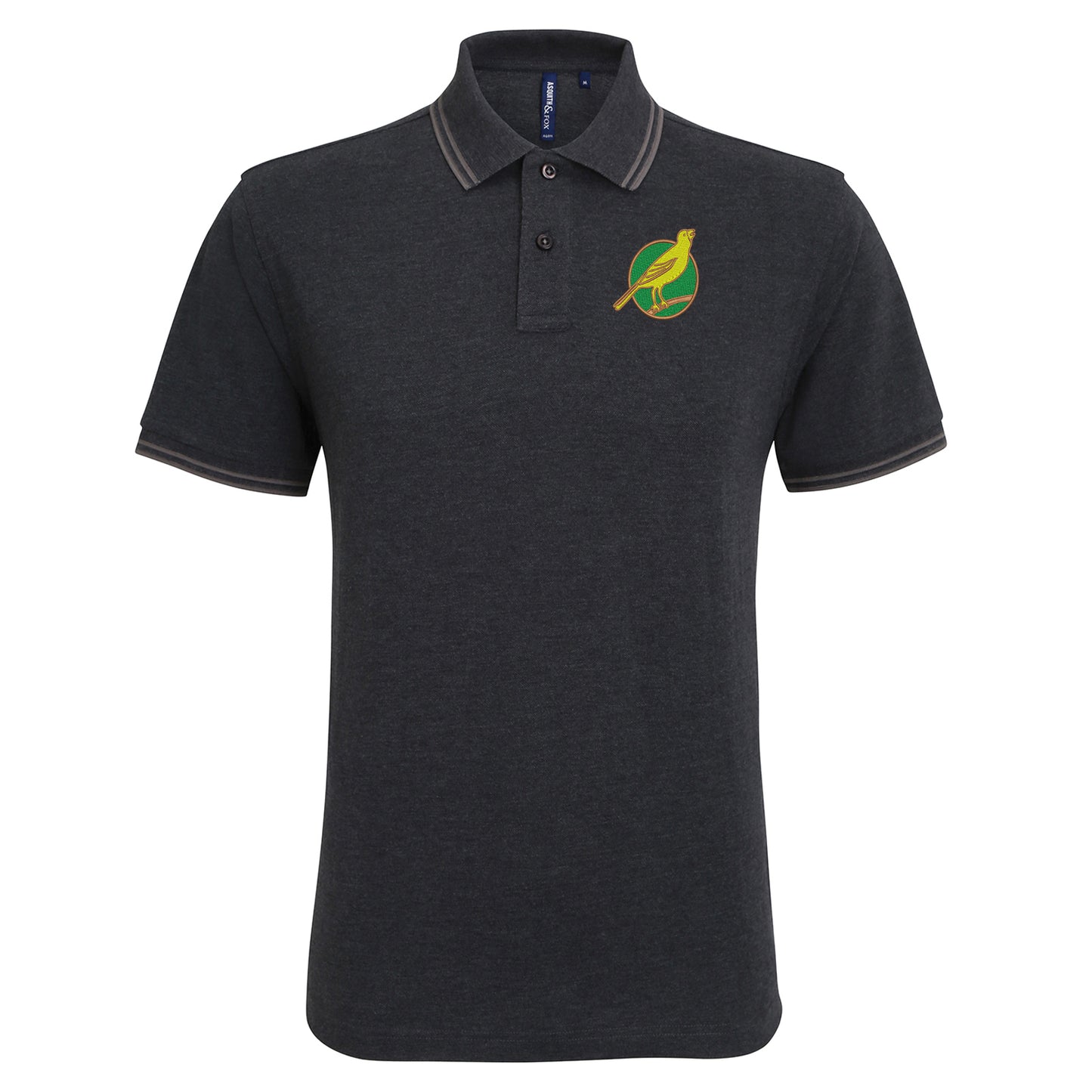 Norwich City FC Football Tipped Polo Shirt