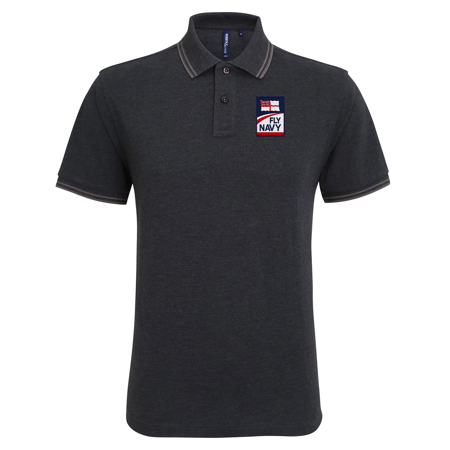 Fly Royal Navy Tipped Polo Shirt