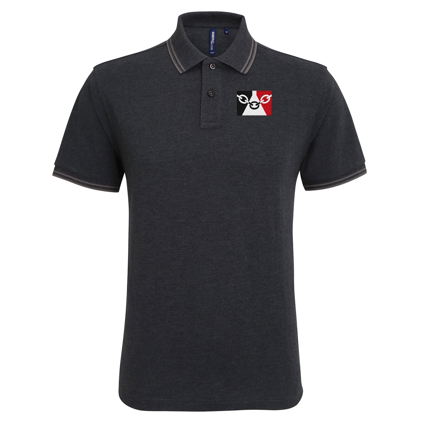 Black Country Flag Tipped Polo Shirt
