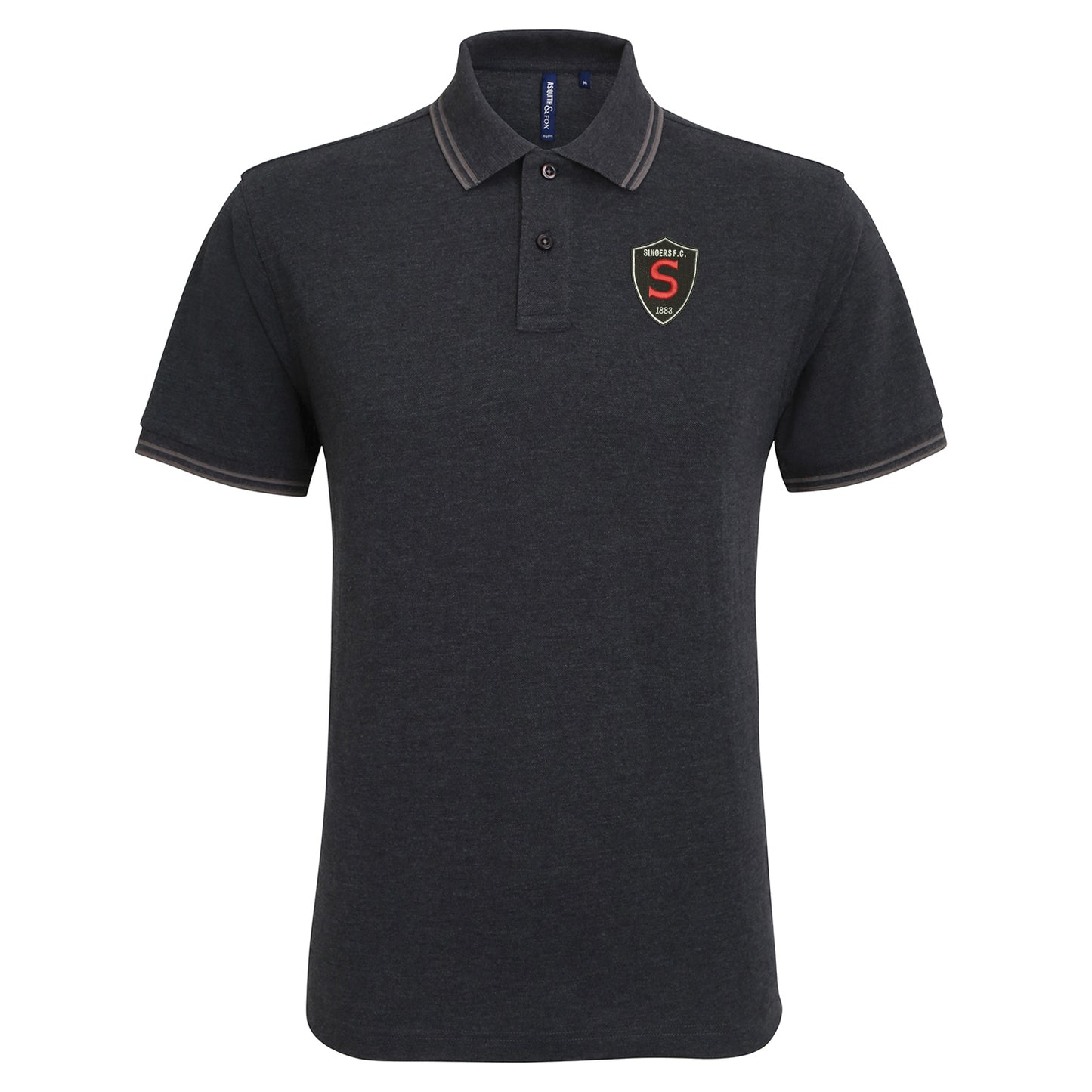 Retro Singers FC Embroidered Tipped Polo Shirt