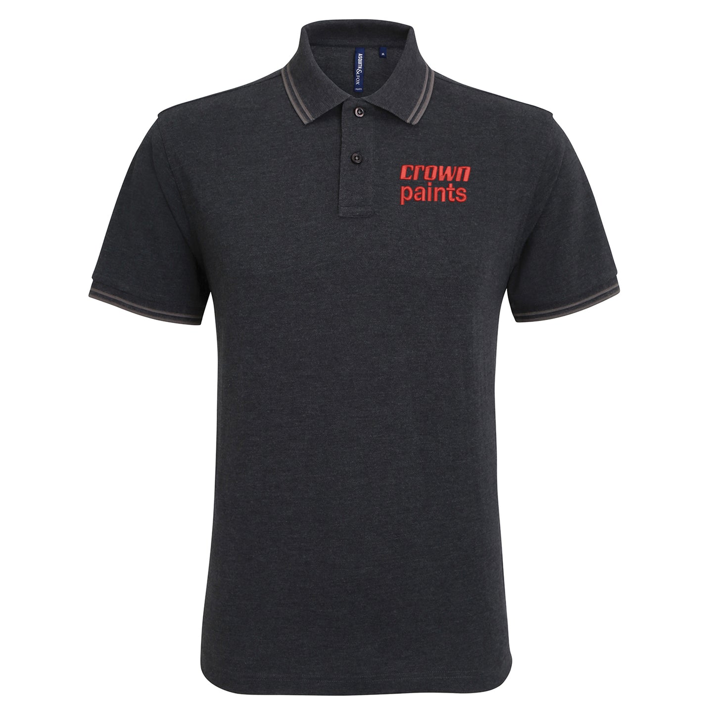 Retro Crown Paints Embroidered Tipped Polo Shirt
