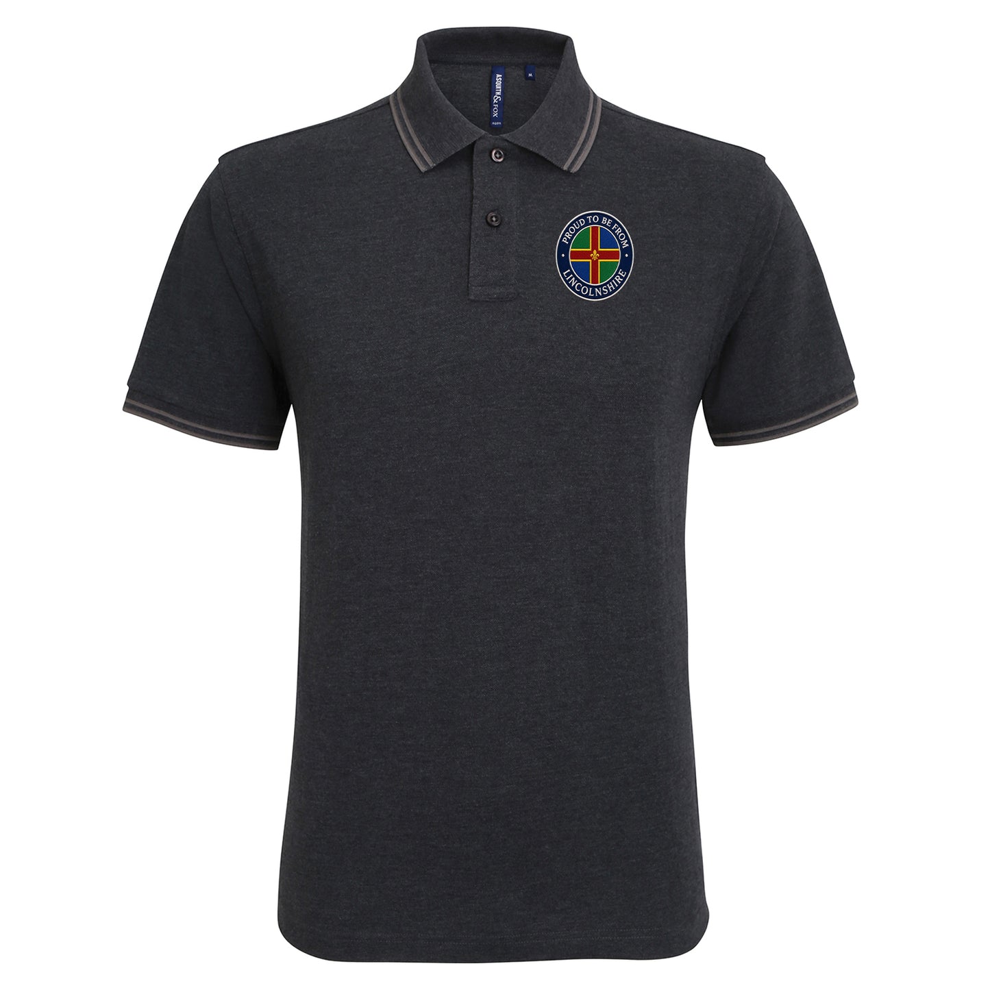 Proud To Be From Lincolnshire Tipped Polo Shirt