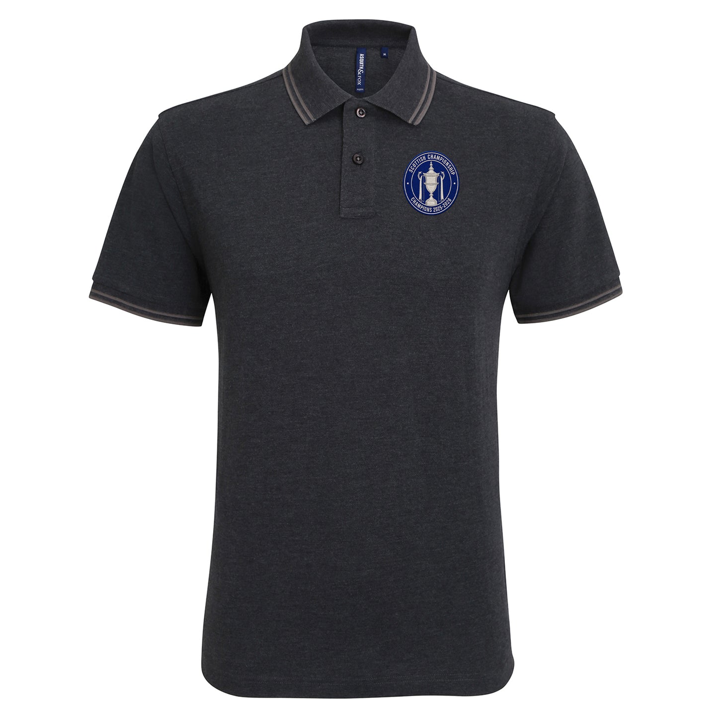 St Johnstone Scottish Champions 2025-2026 Tipped Polo Shirt