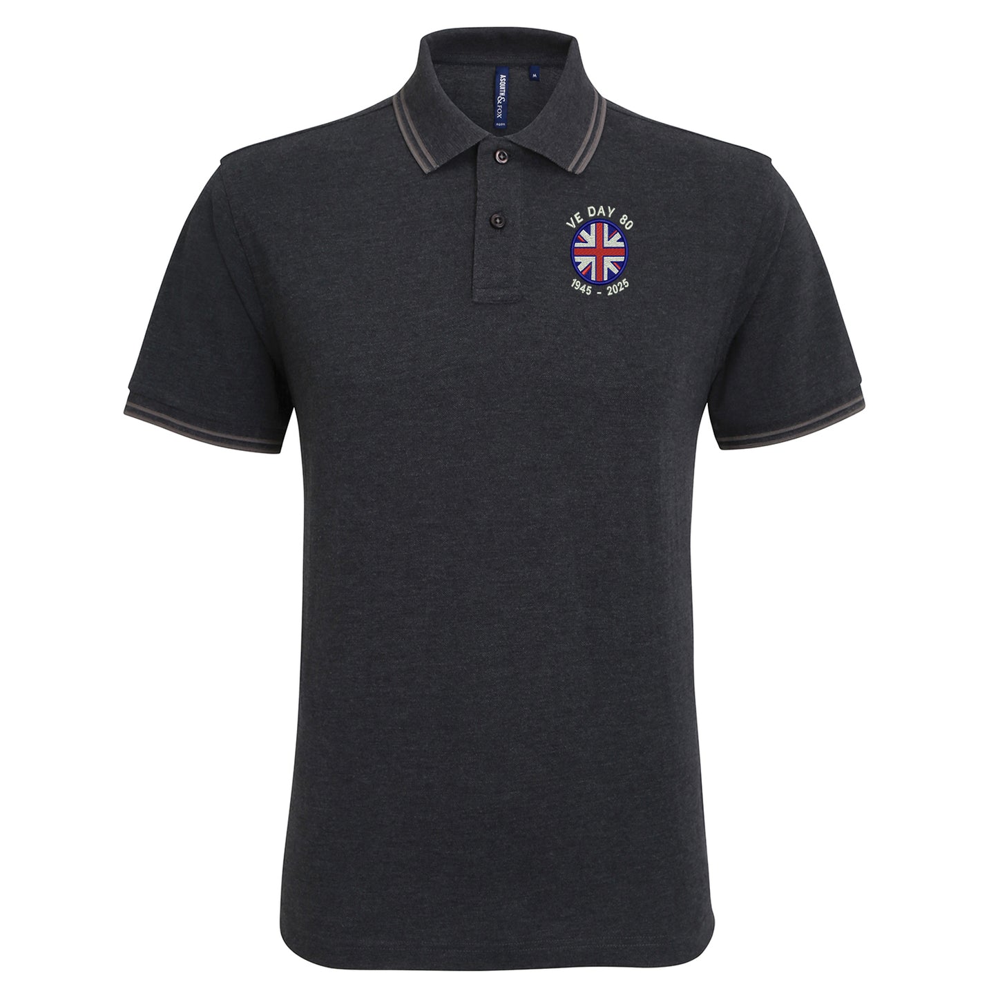 VE Day 80 1945-2025 Tipped Polo Shirt