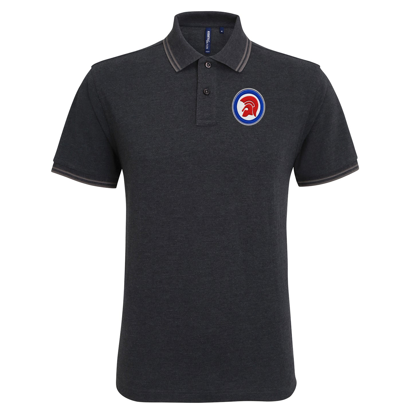 Trojan Helmet Roundel Tipped Polo Shirt