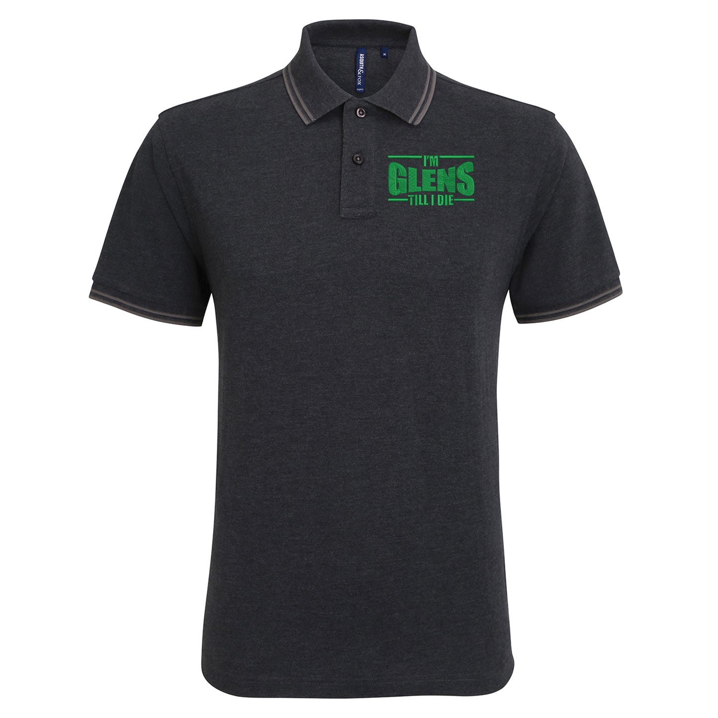 Glentoran FC Football Tipped Polo Shirt
