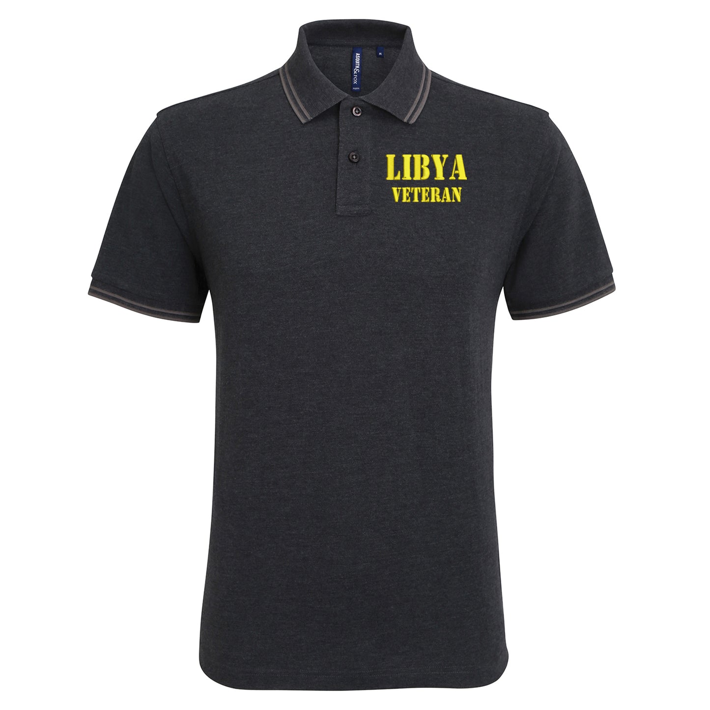 Libya Veteran Tipped Polo Shirt