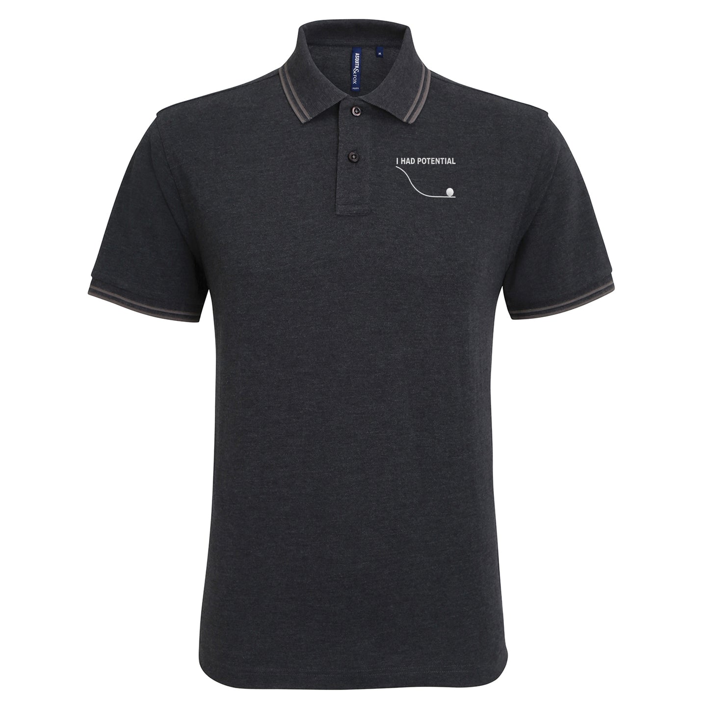 I Had Potential Tipped Polo Shirt
