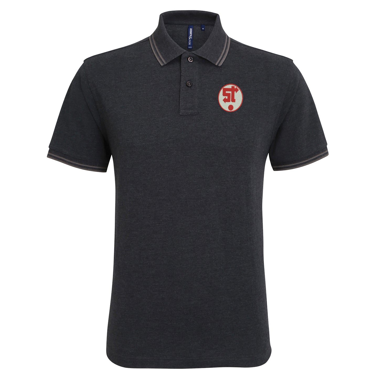 Retro Swindon 1981 Embroidered Tipped Polo Shirt