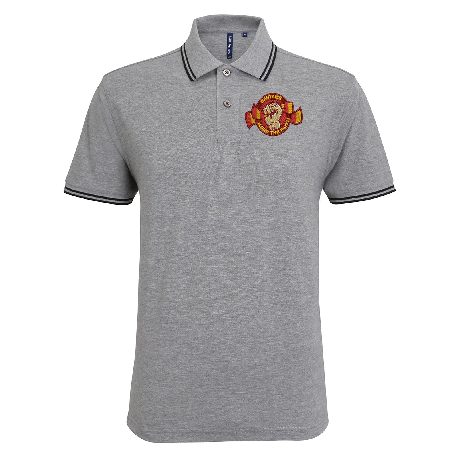 Bradford City Football Tipped Polo Shirt