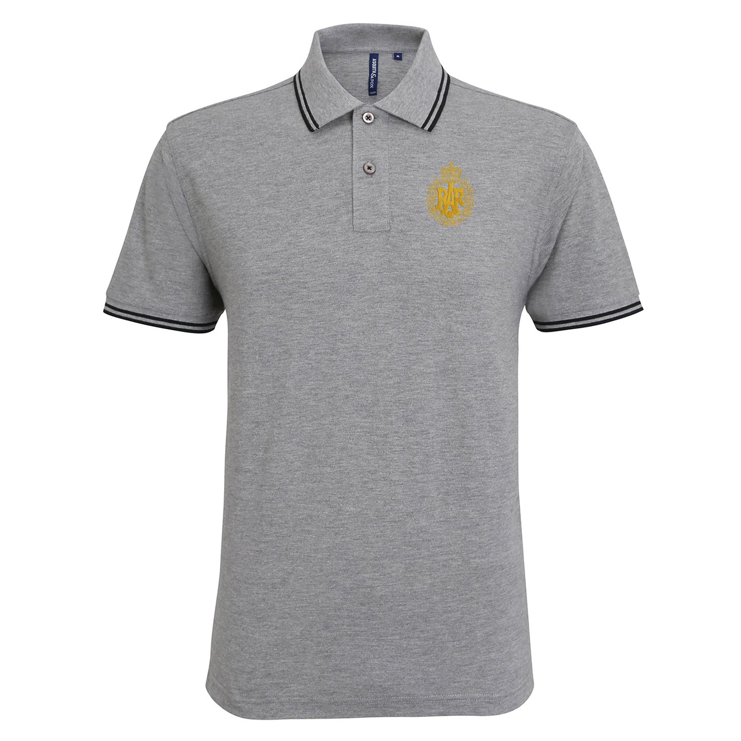 RAF Cap Badge Embroidered Tipped Polo Shirt