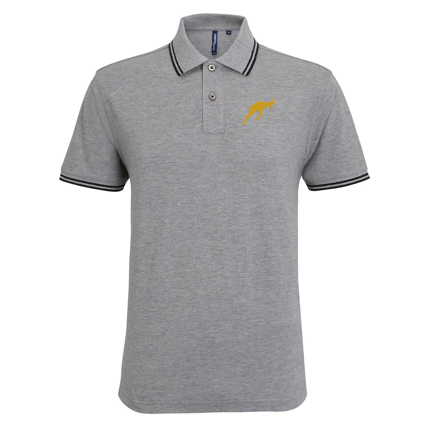 Retro South Africa Rugby 1906 Embroidered Tipped Polo Shirt