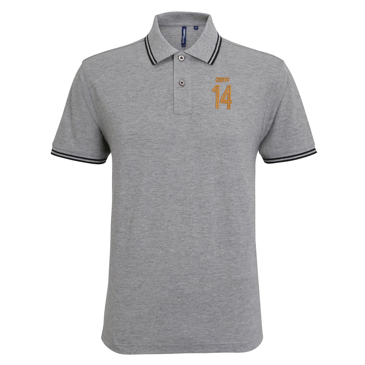 Cruyff 14 Embroidered Tipped Polo Shirt
