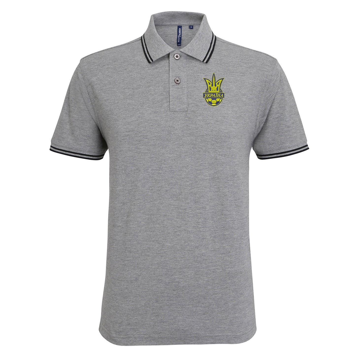 Old School Ukraine National Football Polo Shirt