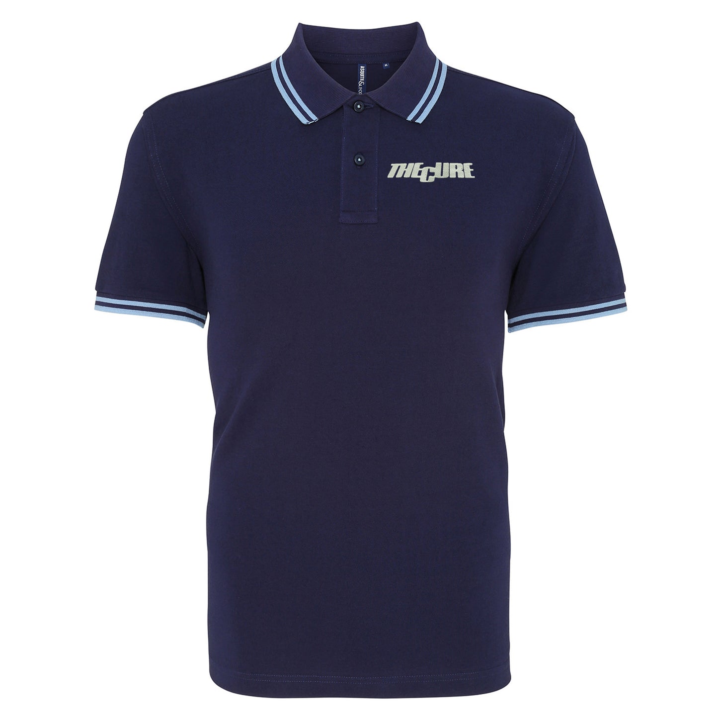 The Cure Band Tipped Polo Shirt