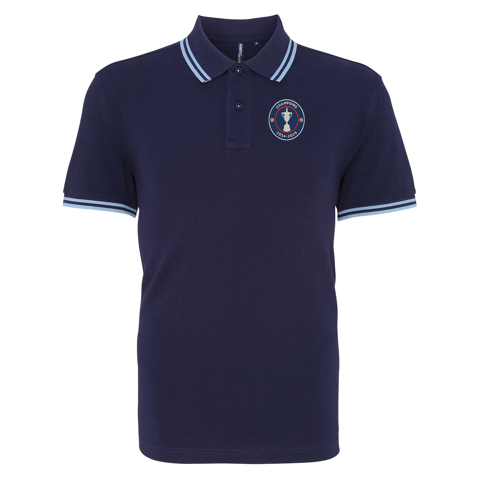 Falkirk Champions 2025 Tipped Polo Shirt