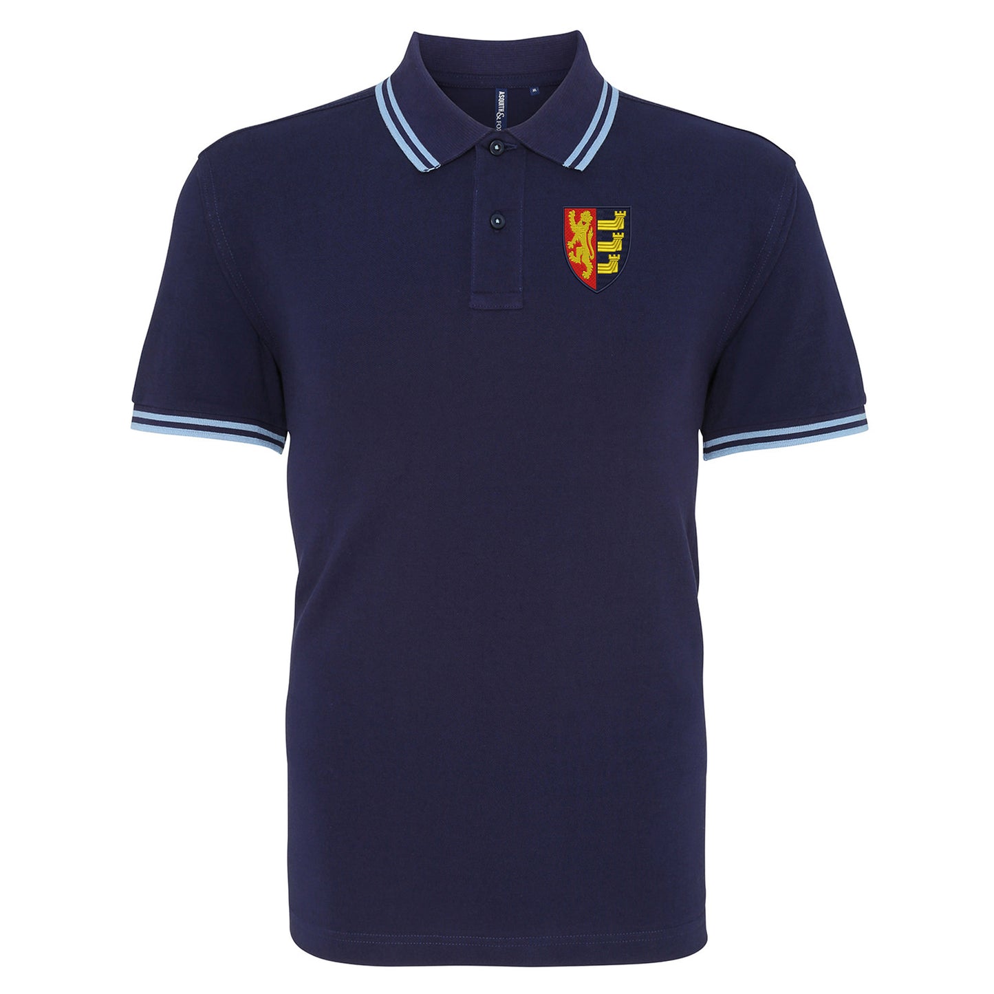 Retro Ipswich 1888 Embroidered Tipped Polo Shirt