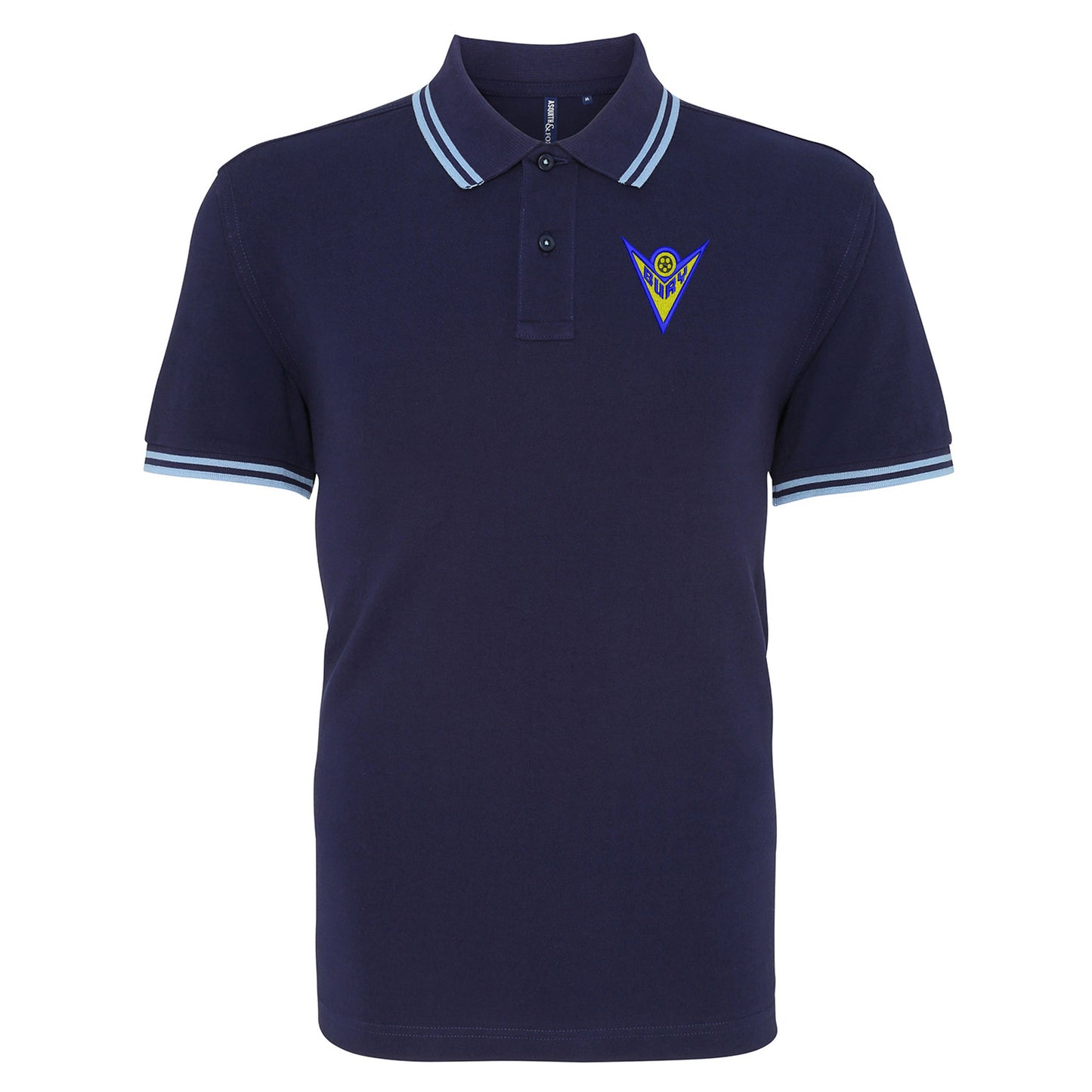 Retro Bury 1974 Embroidered Tipped Polo Shirt