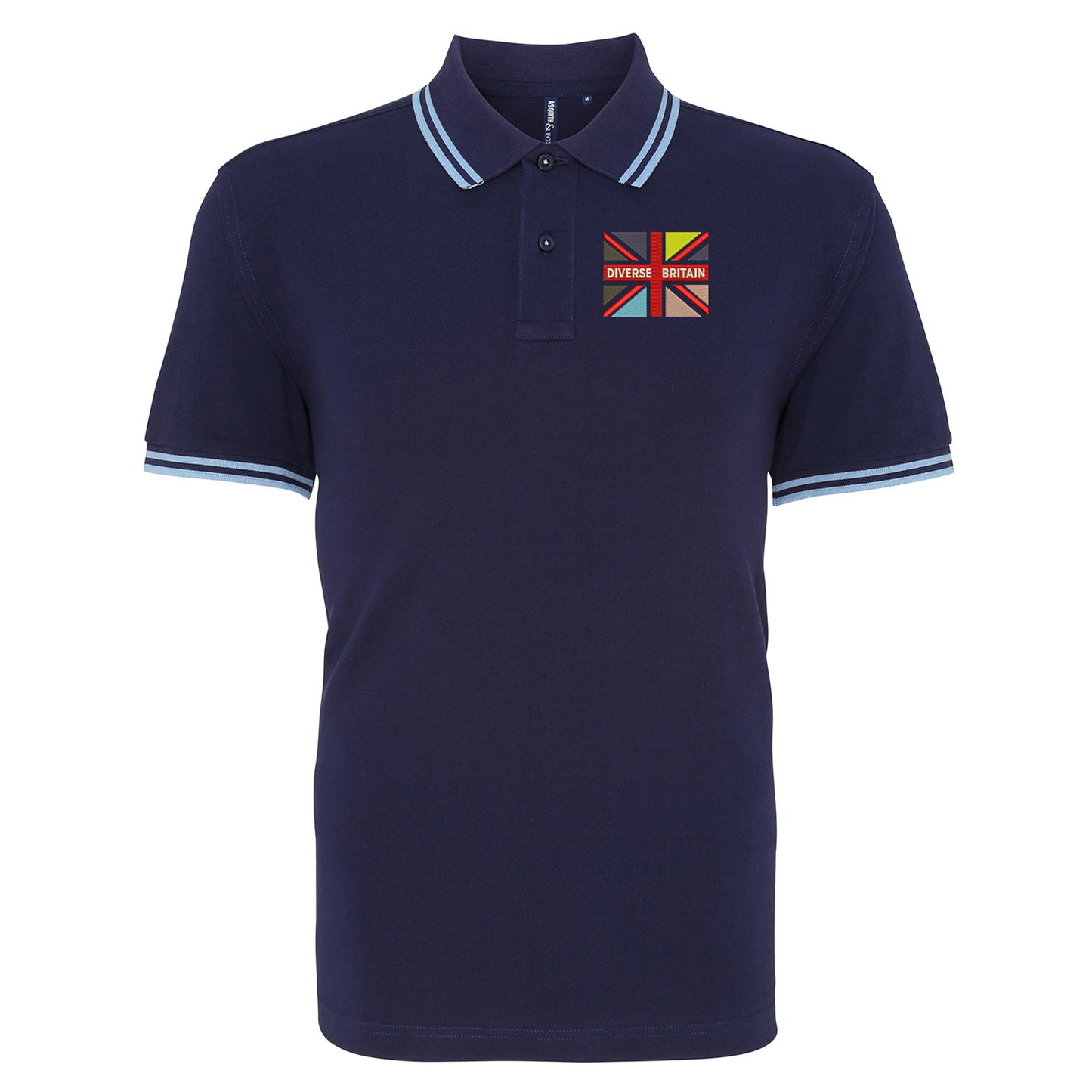Diverse Britain Tipped Polo Shirt