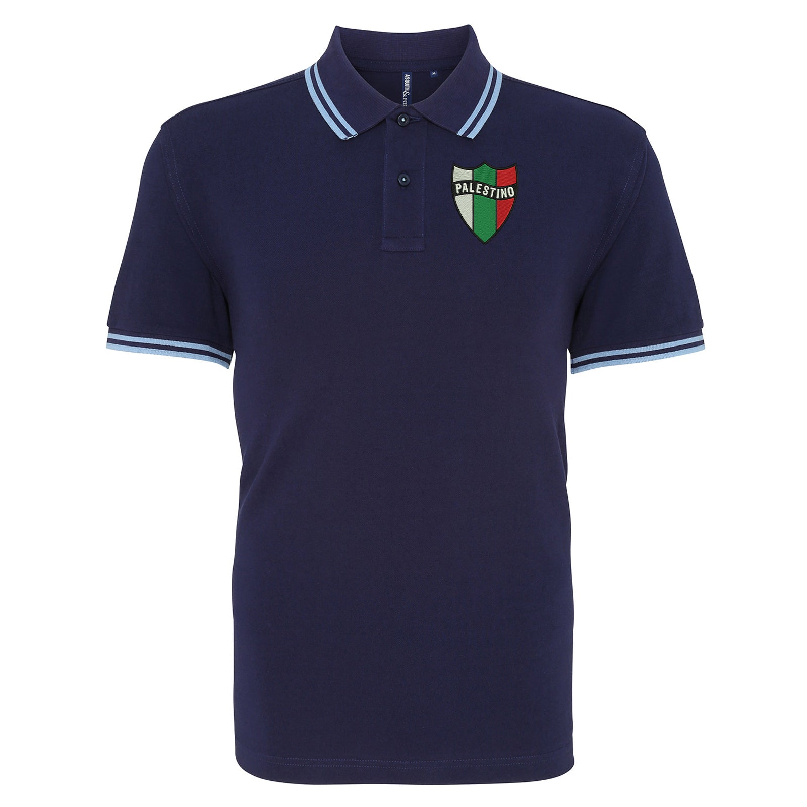 Palestino Football Tipped Polo Shirt