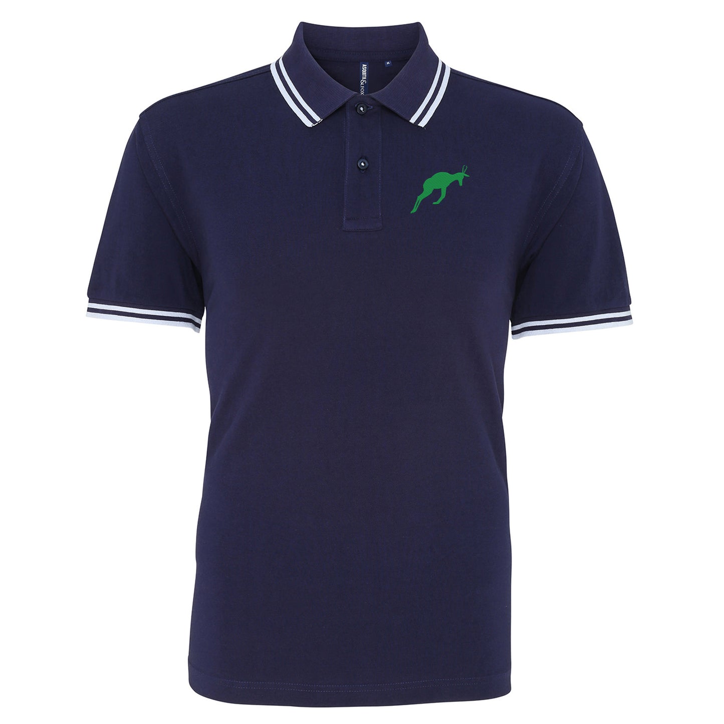 Retro South Africa Rugby 1906 Embroidered Tipped Polo Shirt