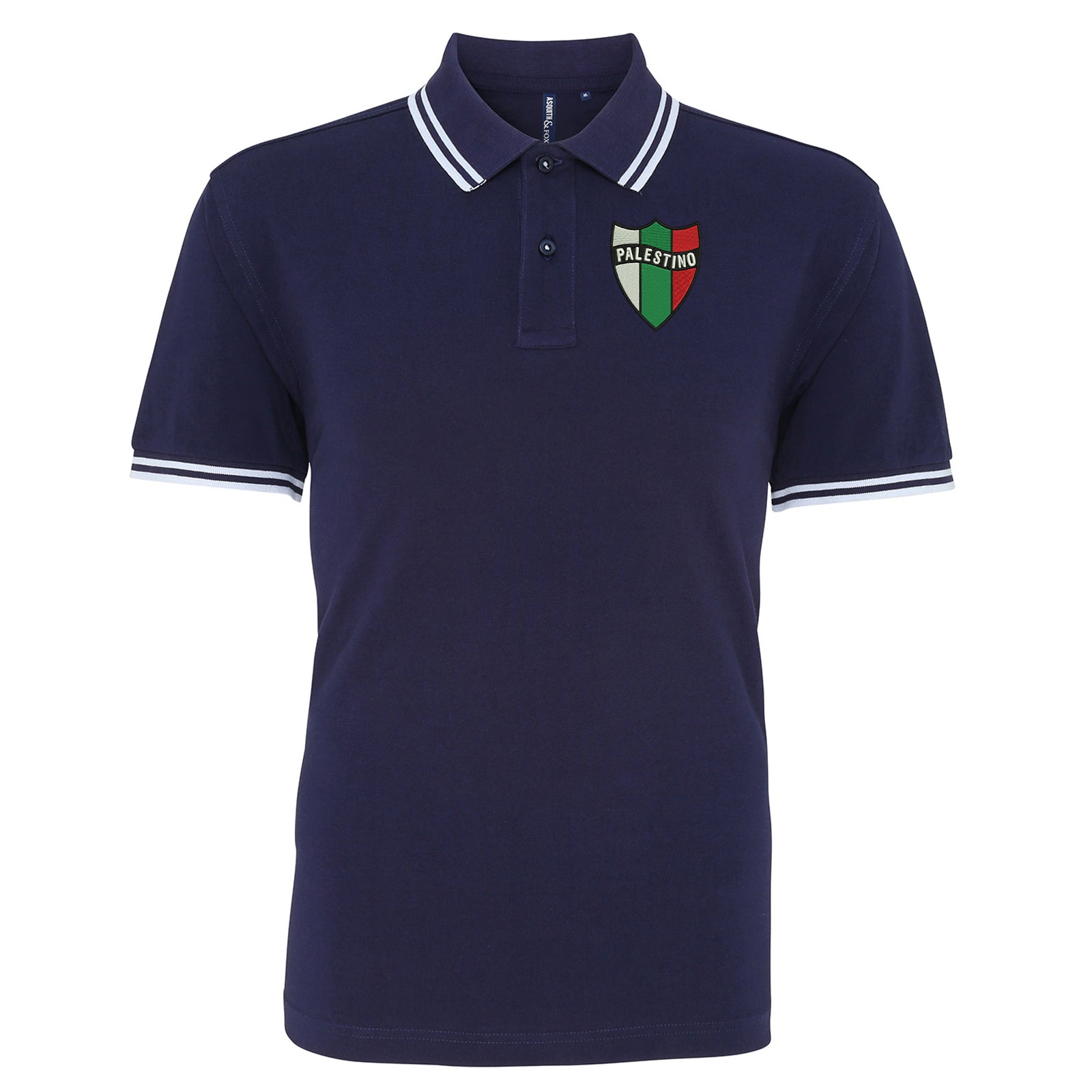 Palestino Football Tipped Polo Shirt