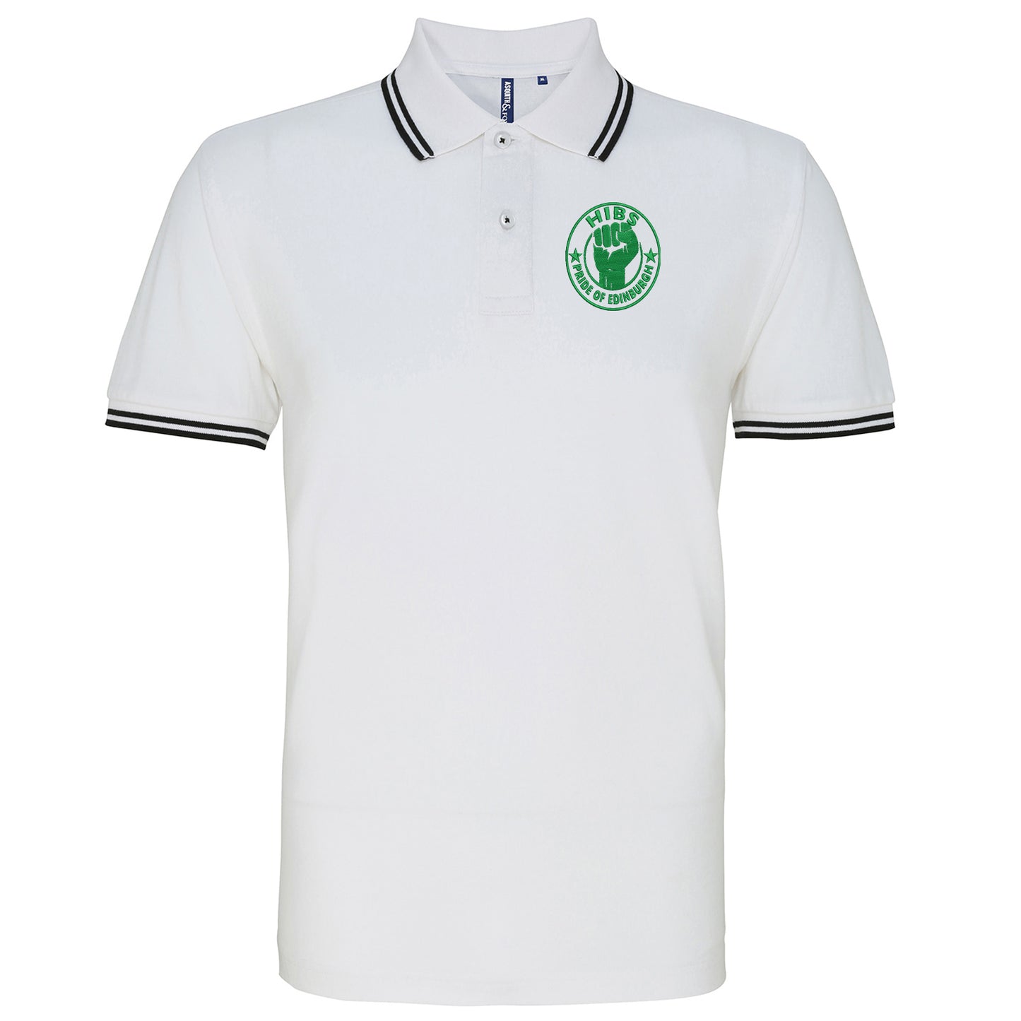 Hibs Pride of Edinburgh Tipped Polo Shirt