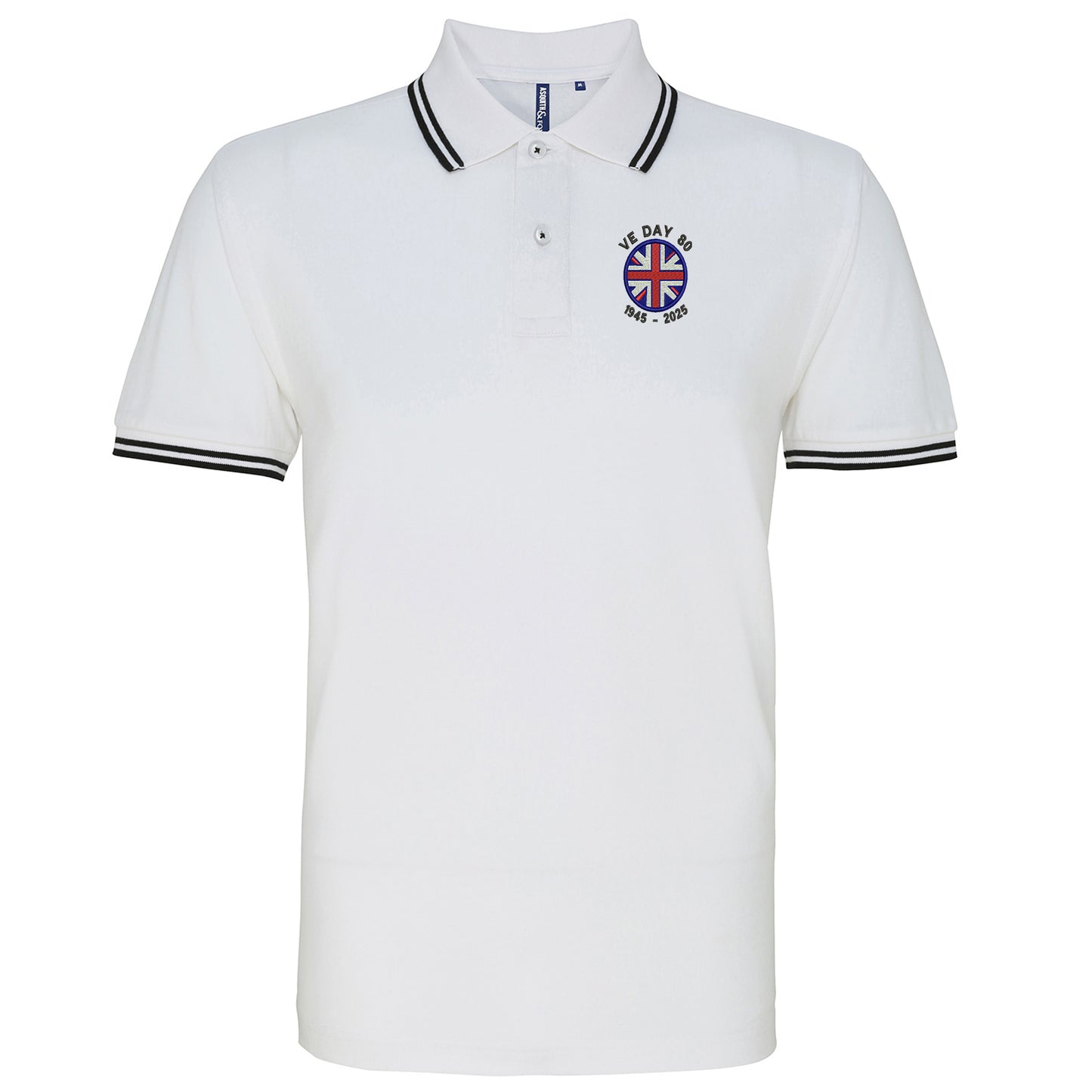 VE Day 80 1945-2025 Tipped Polo Shirt