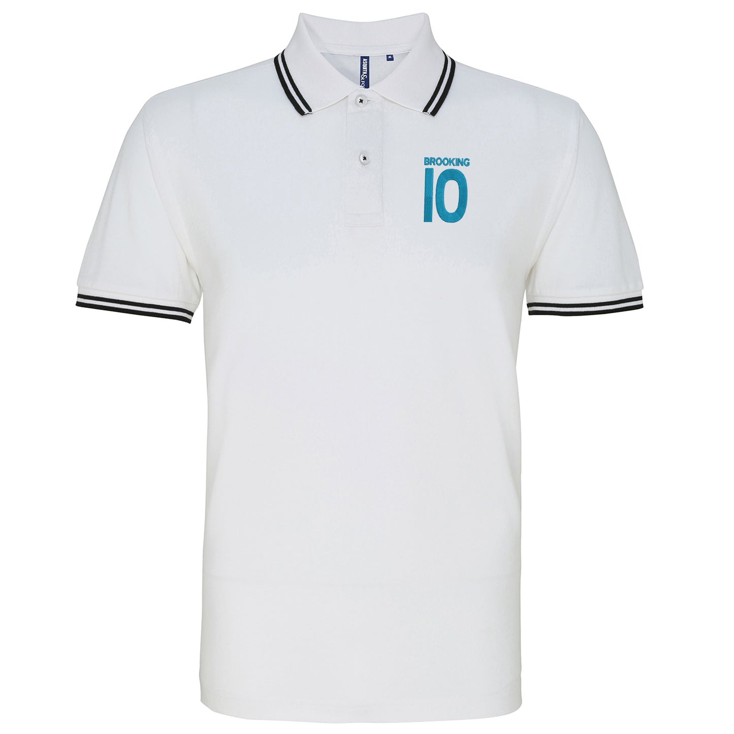 Brooking 10 Embroidered Tipped Polo Shirt