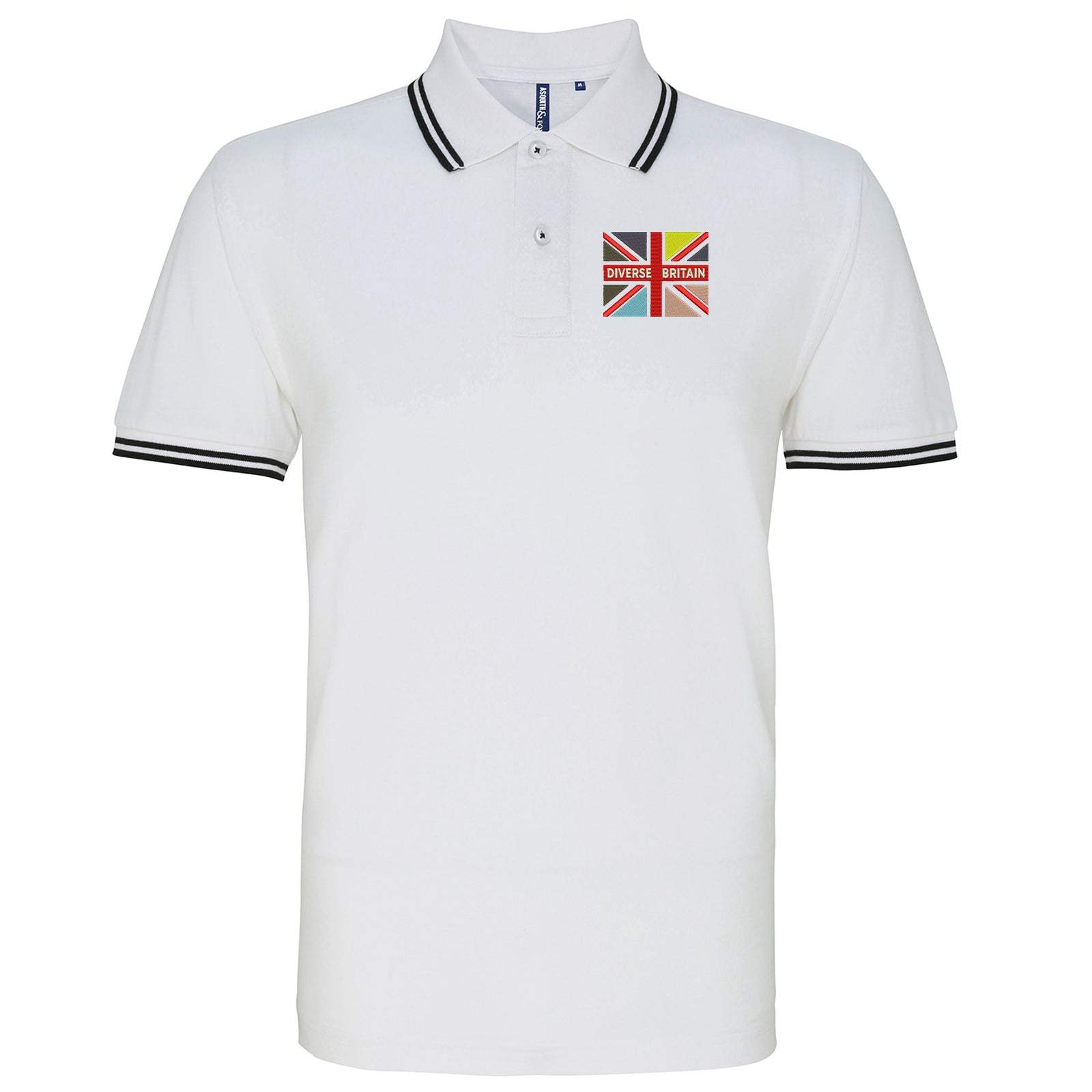 Diverse Britain Tipped Polo Shirt