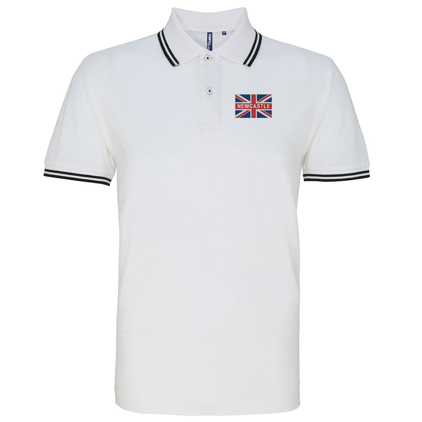 Newcastle United Union Jack Tipped Polo Shirt