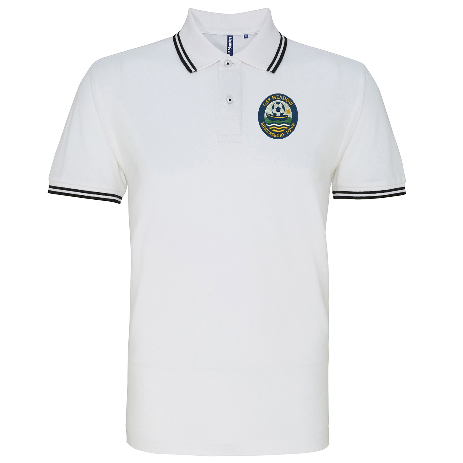 Gay Meadow Shrewsbury Town Tipped Polo Shirt