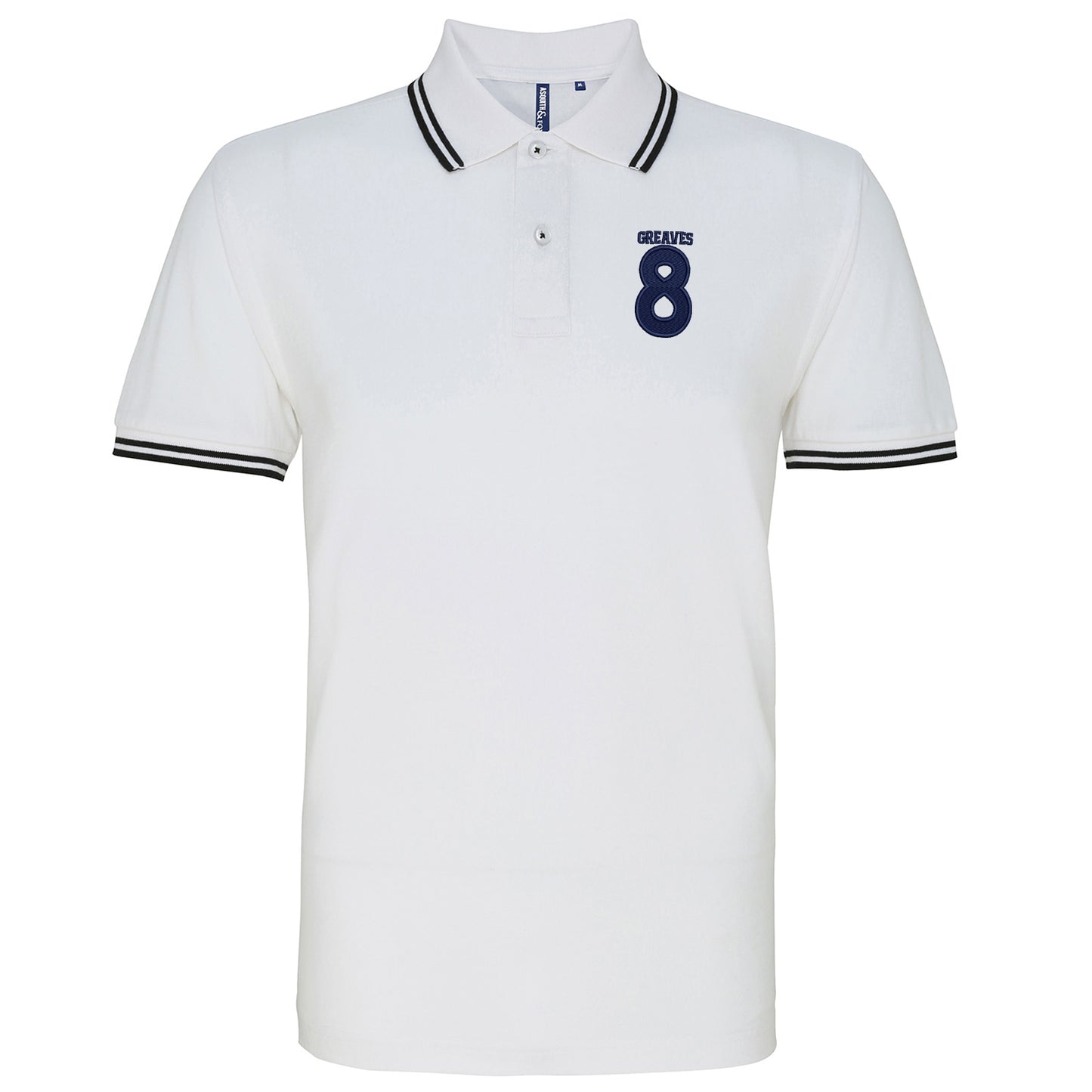 Greaves 8 Embroidered Tipped Polo Shirt