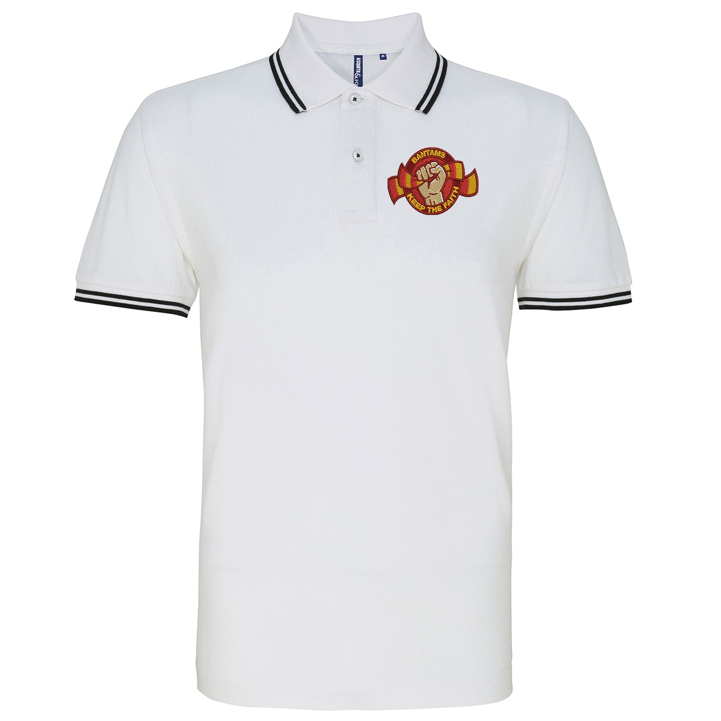 Bradford City Football Tipped Polo Shirt