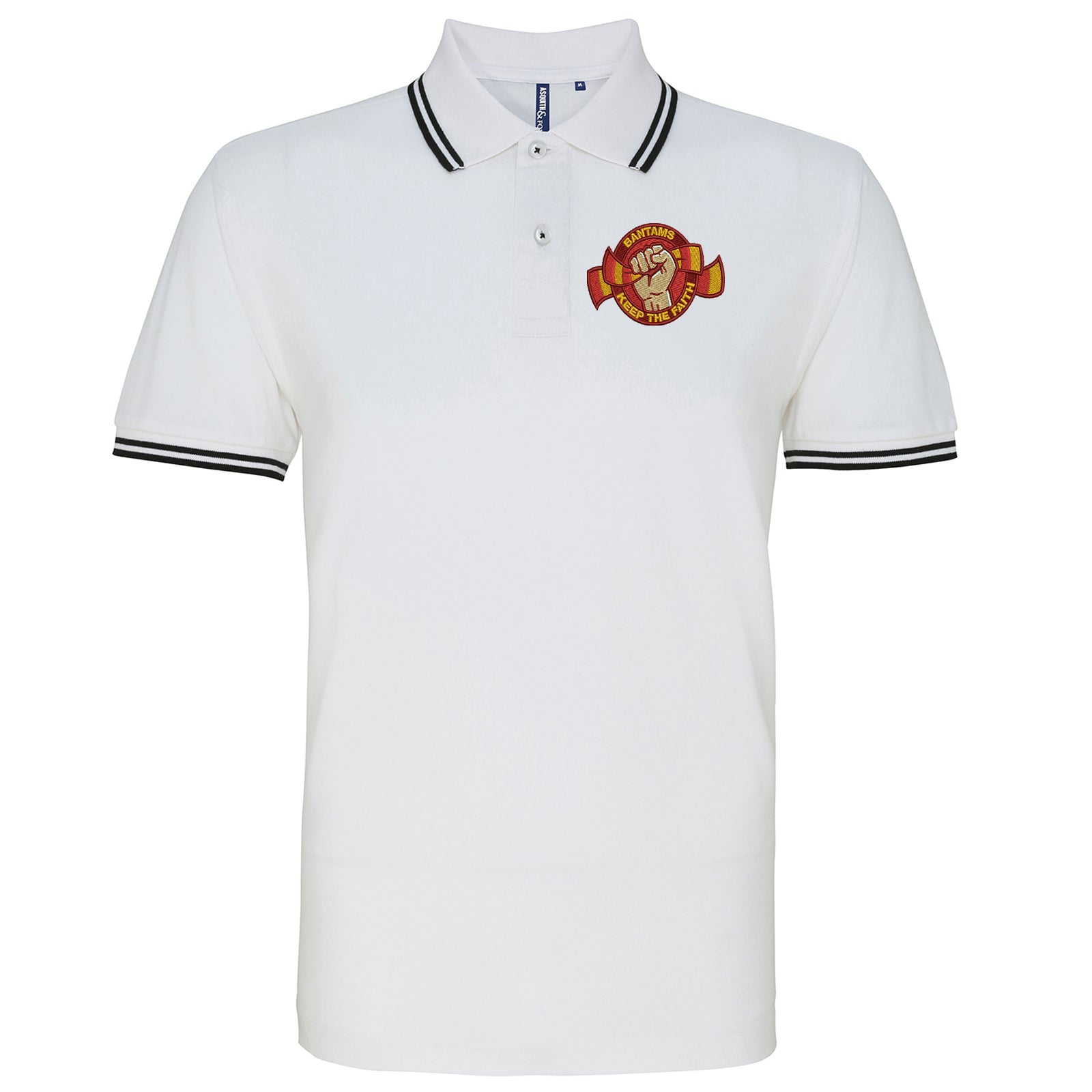 Bradford City Football Tipped Polo Shirt