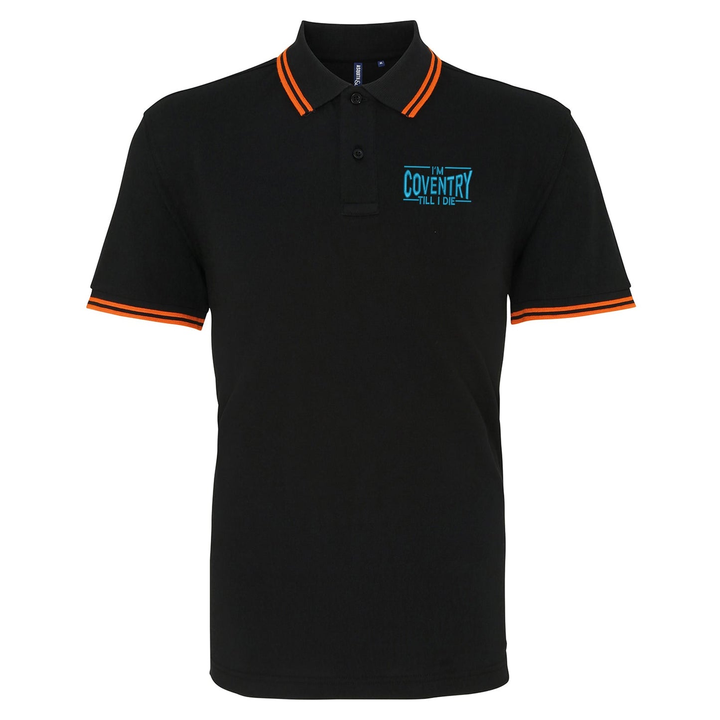 I'm Coventry Till I Die Embroidered Tipped Polo Shirt