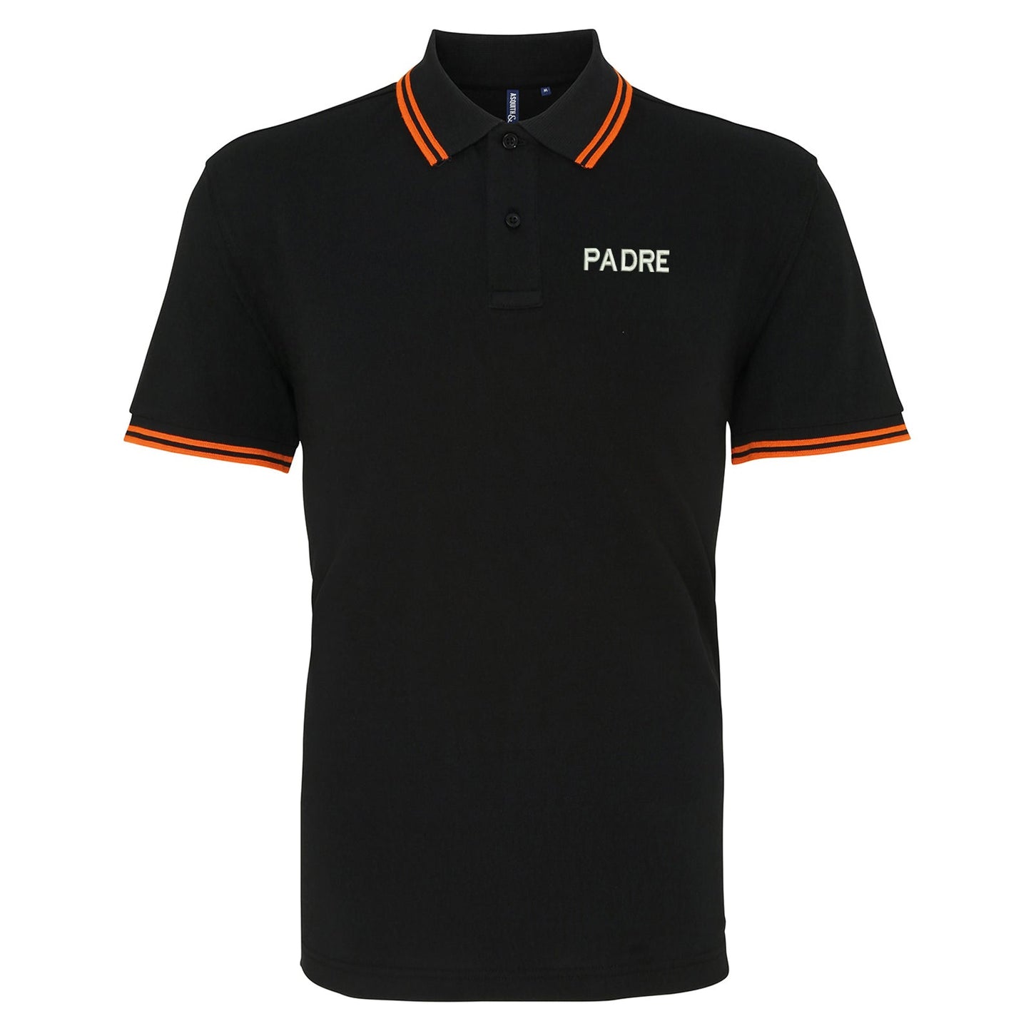 Padre Embroidered Tipped Polo Shirt