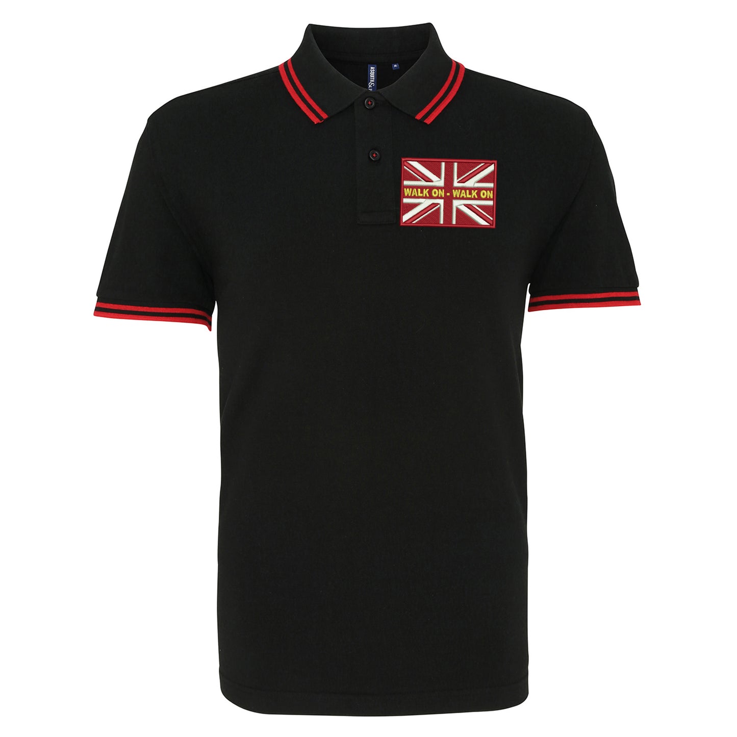 Walk On Walk On Coloured Union Jack Polo Shirt