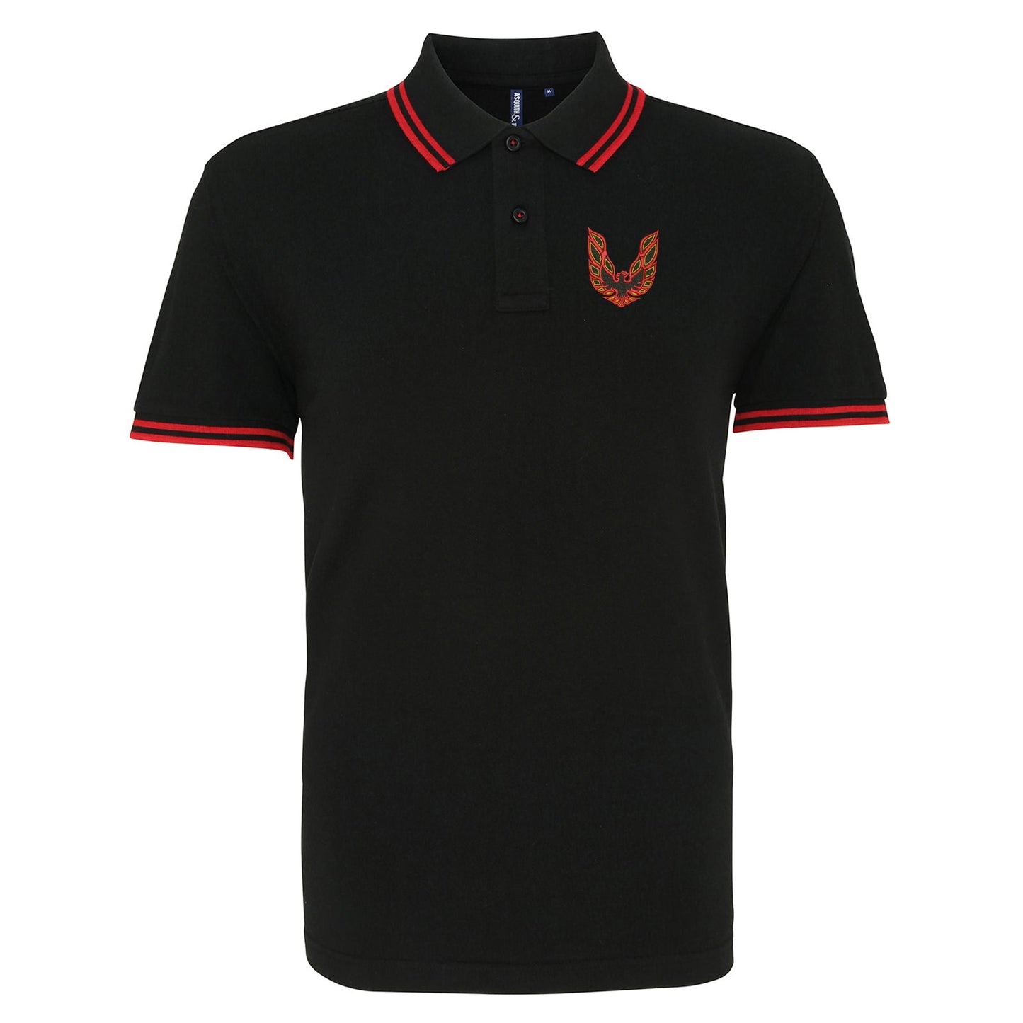 Pontiac Firebird Embroidered Tipped Polo Shirt