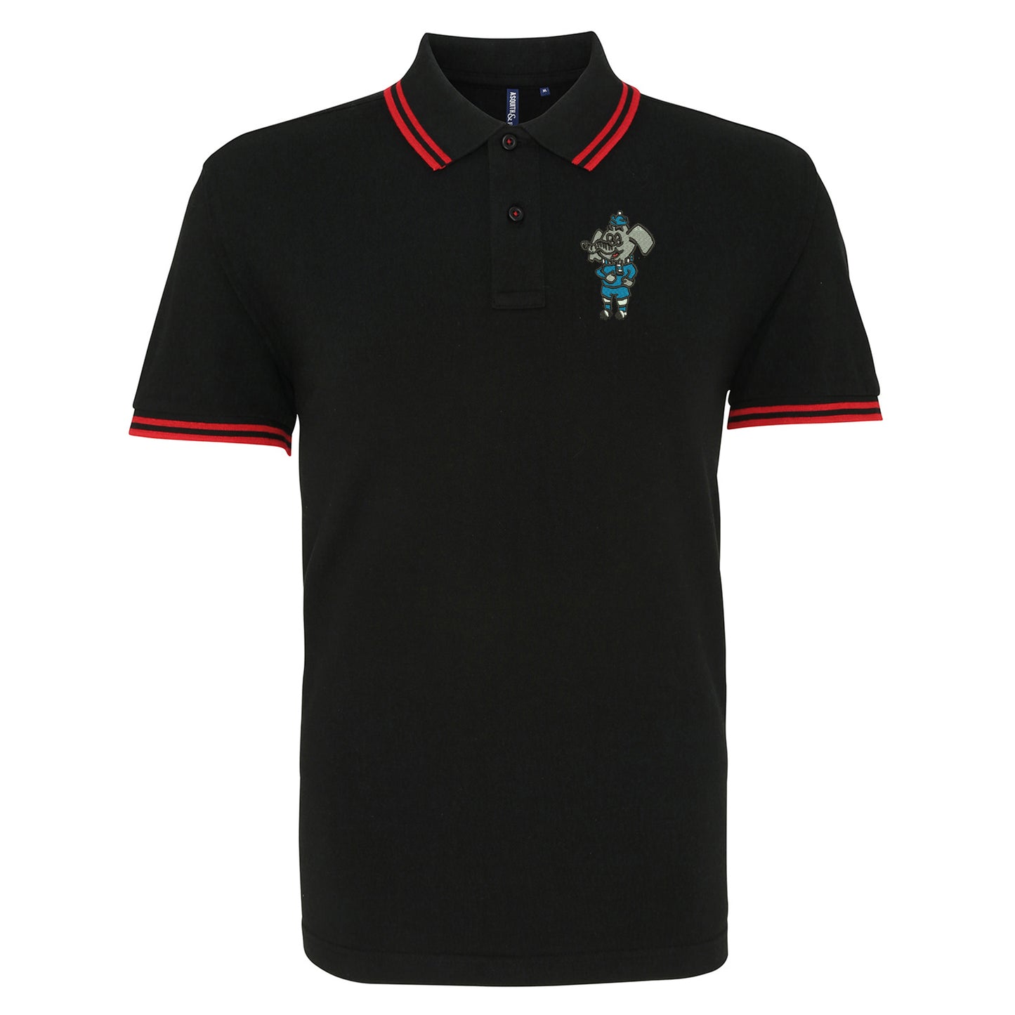 Retro Coventry 1974 Embroidered Tipped Polo Shirt