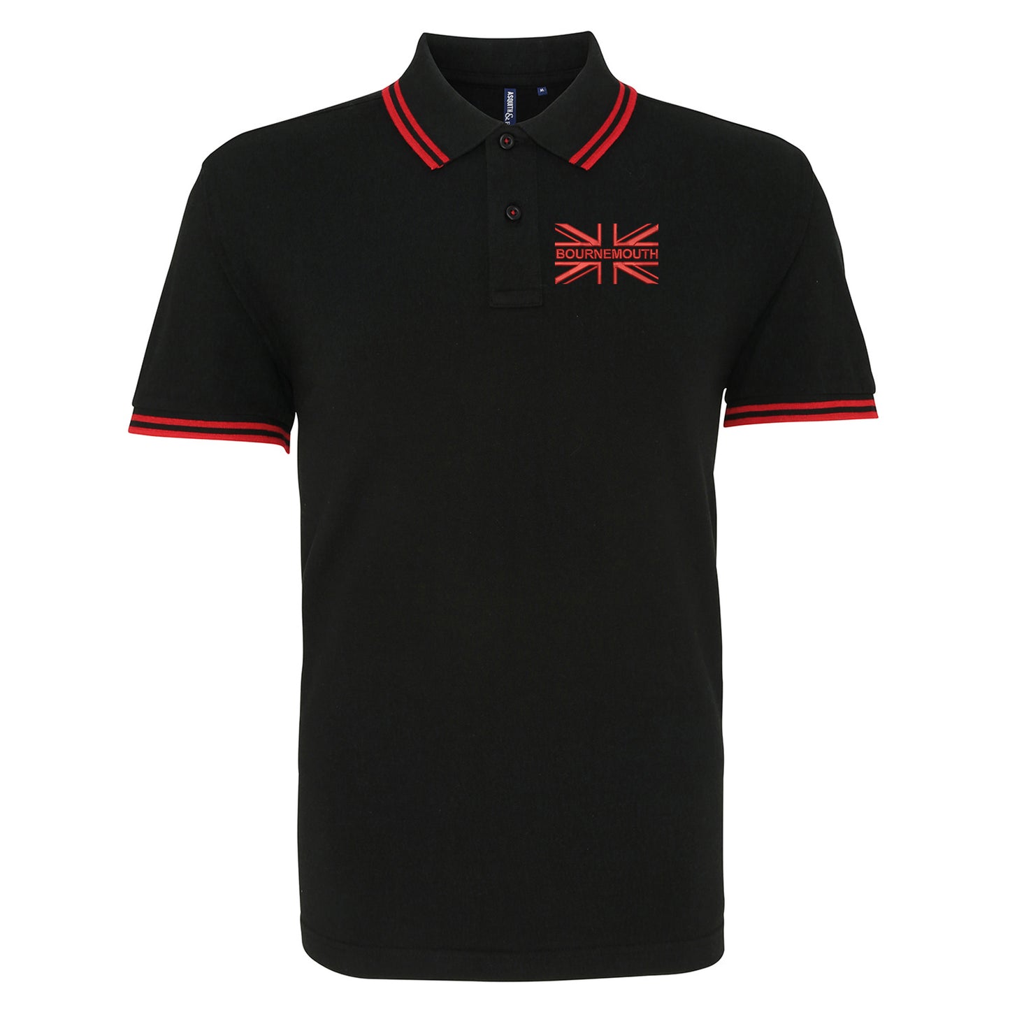 AFC Bournemouth Football Tipped Polo Shirt