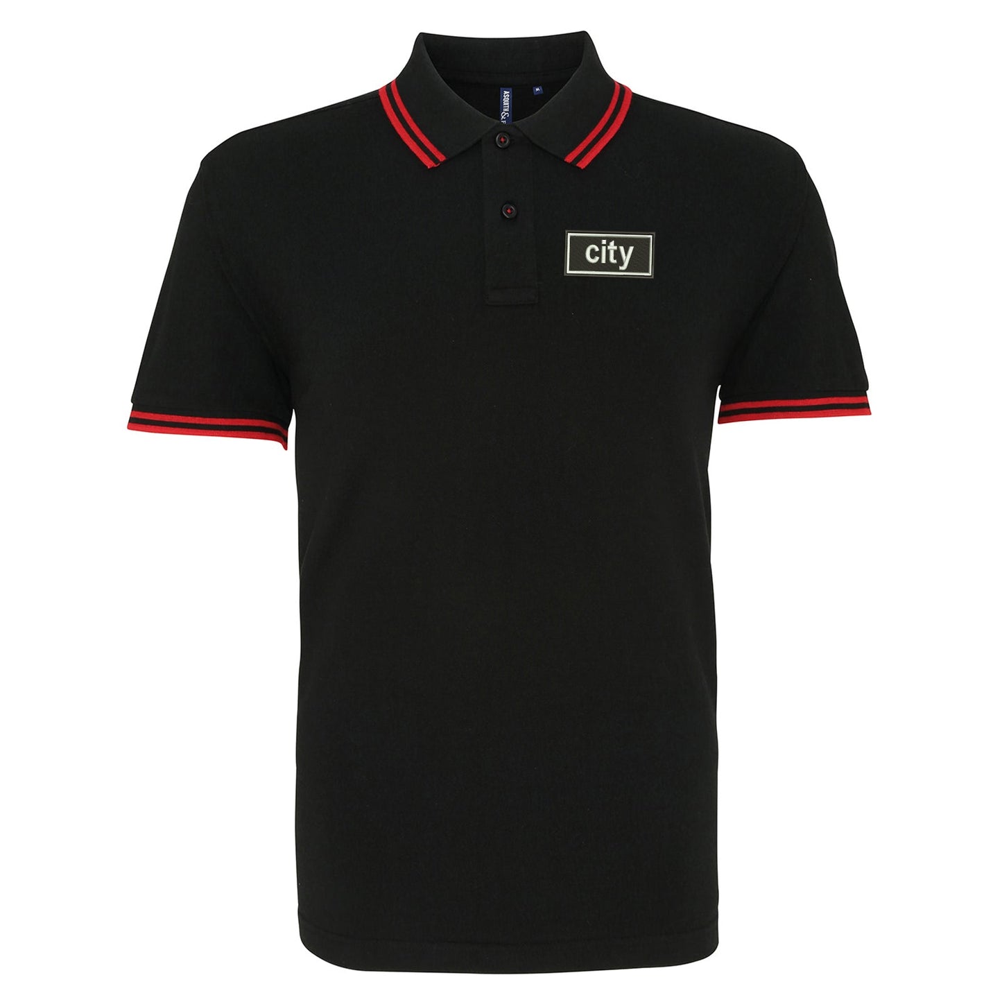 City Oasis Embroidered Tipped Polo Shirt