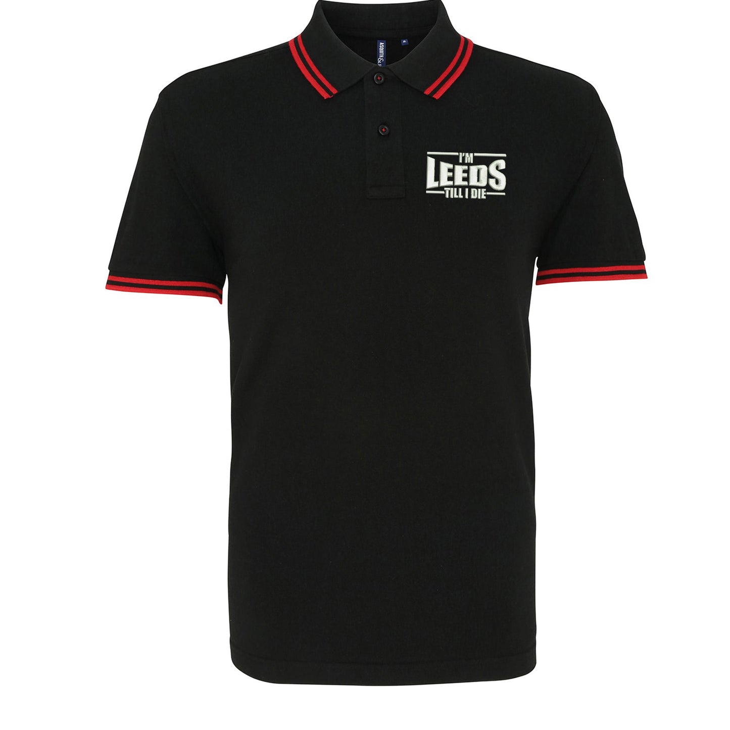 I'm Leeds Till I Die Embroidered Tipped Polo Shirt