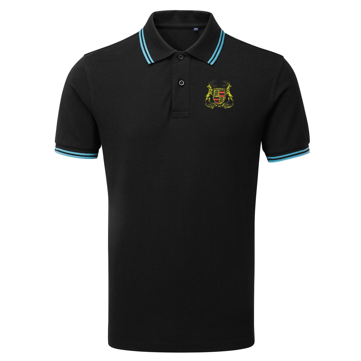 Retro Porsche 1922 Embroidered Tipped Polo Shirt